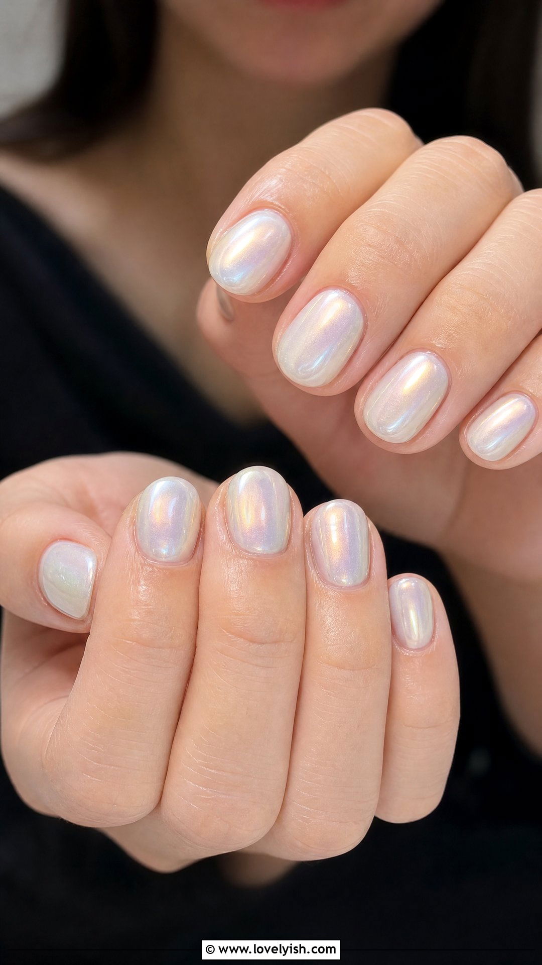 Pearl White Nails - 30 nail designs for teens - 30 nail designs for teens