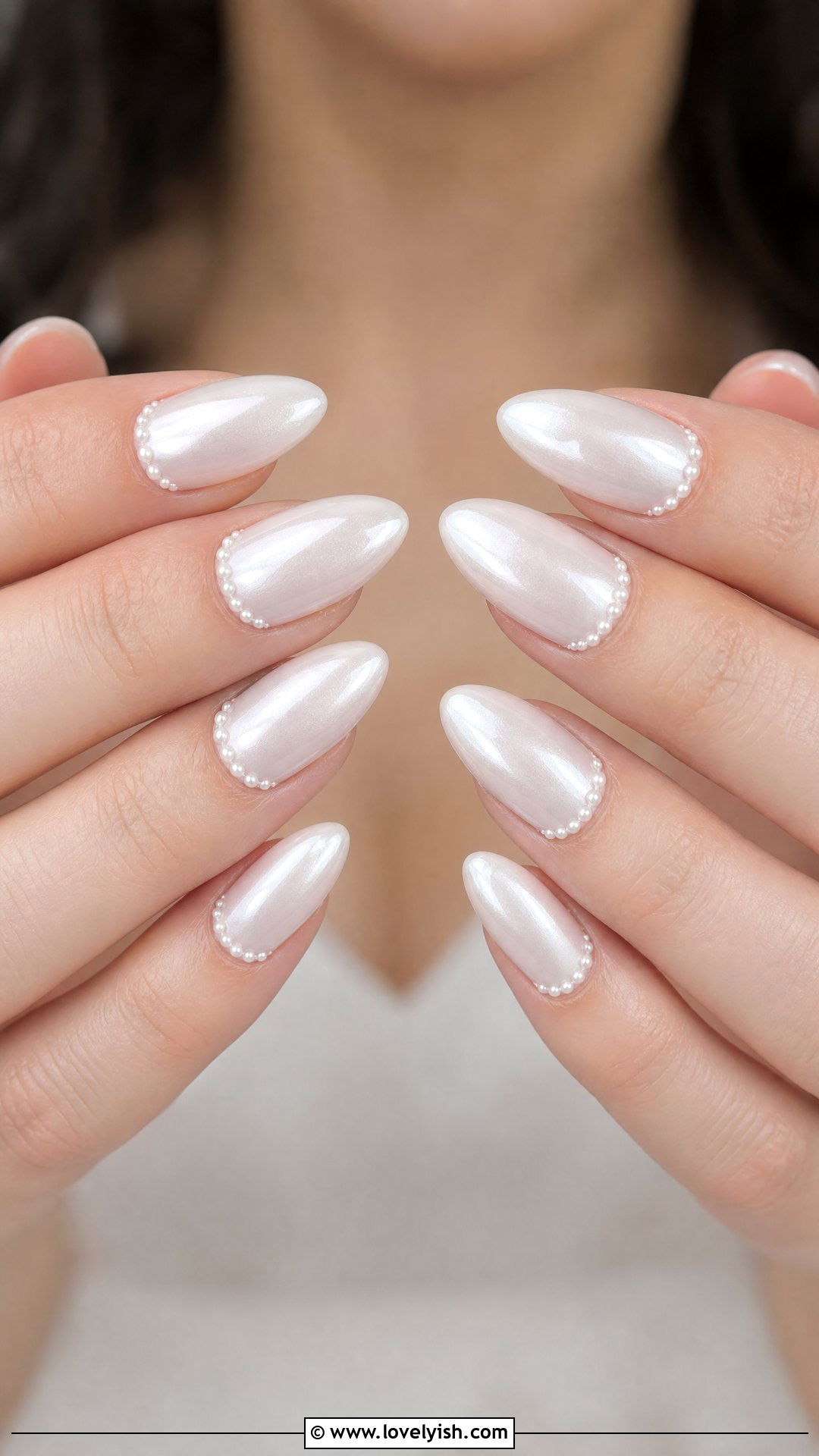 Pearl White Wedding Nails - 25 beautiful nail designs - 25 beautiful nail designs