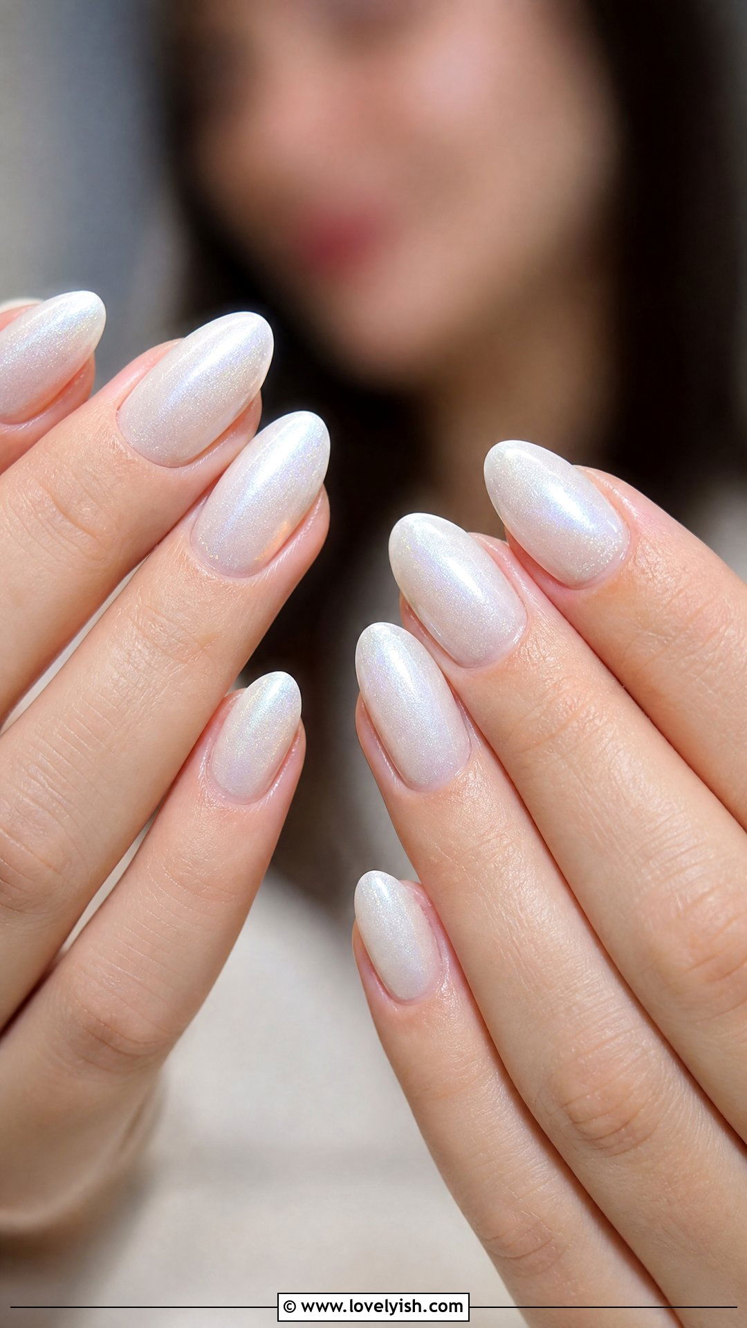 Pearlescent White Engagement Nails - 50 engagement nails - 50 engagement nails