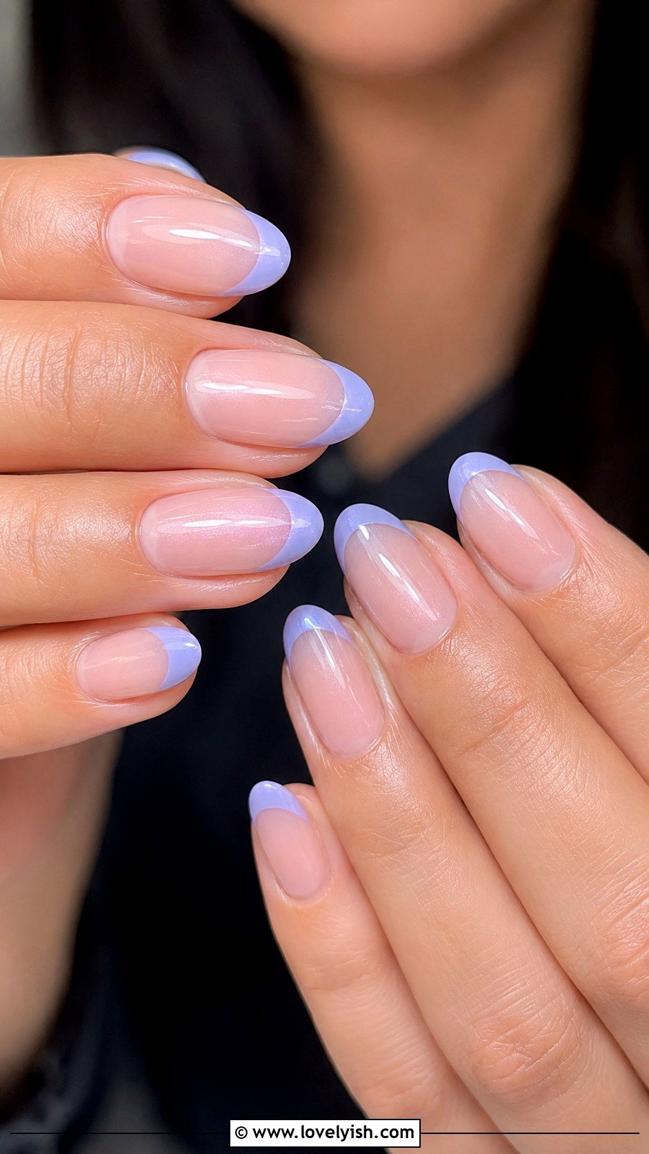 Periwinkle French Tip Nails - 50 pastel french tip nails - 50 pastel french tip nails