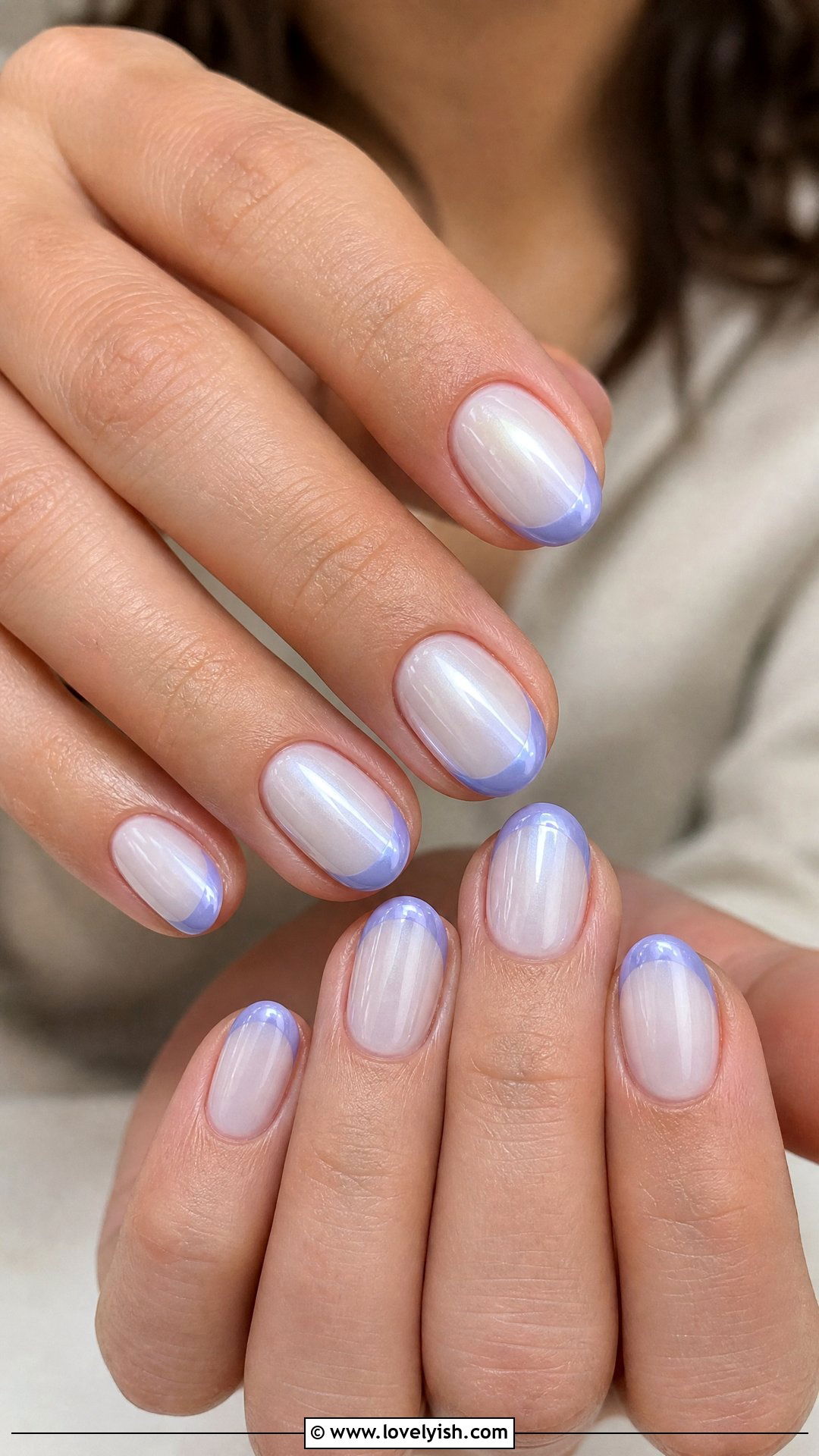 Periwinkle French Tip Nails - 50 colored french tip nails - 50 colored french tip nails