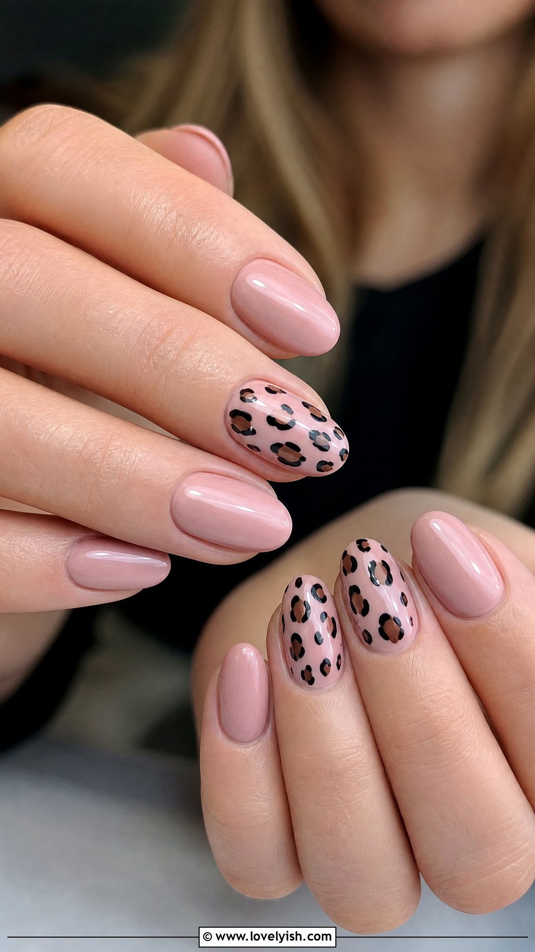 Pink Animal Print Nails - 50 short pink nail designs - 50 short pink nail designs