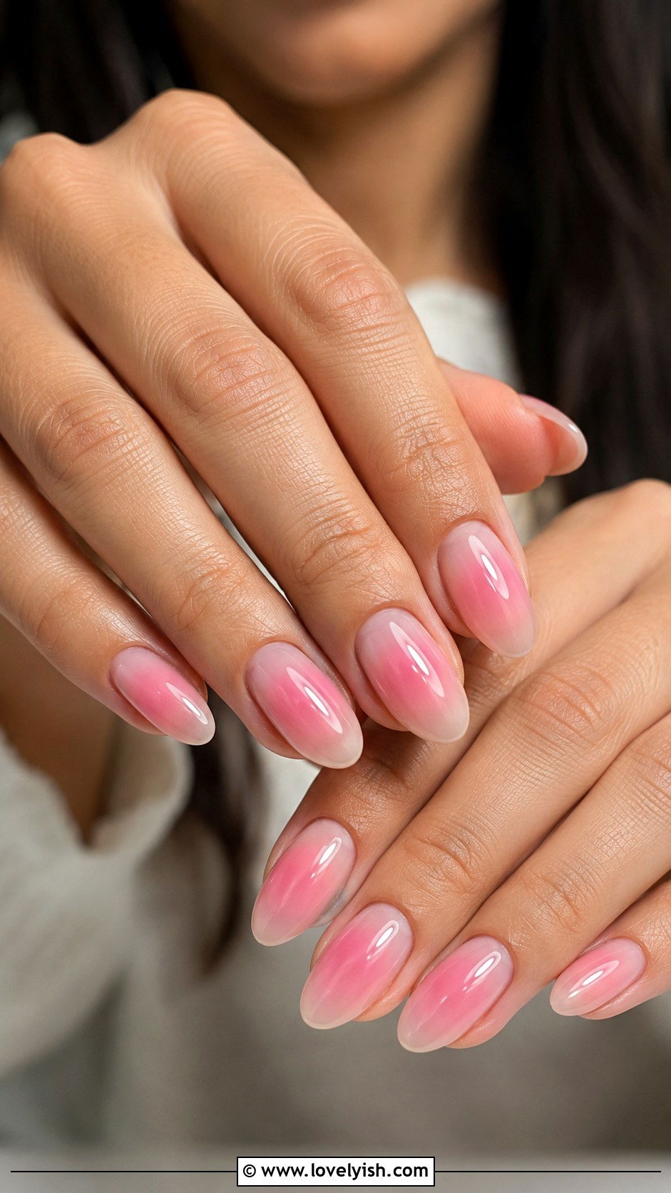 Pink Aura Glow Nails - 50 may nails - 50 may nails