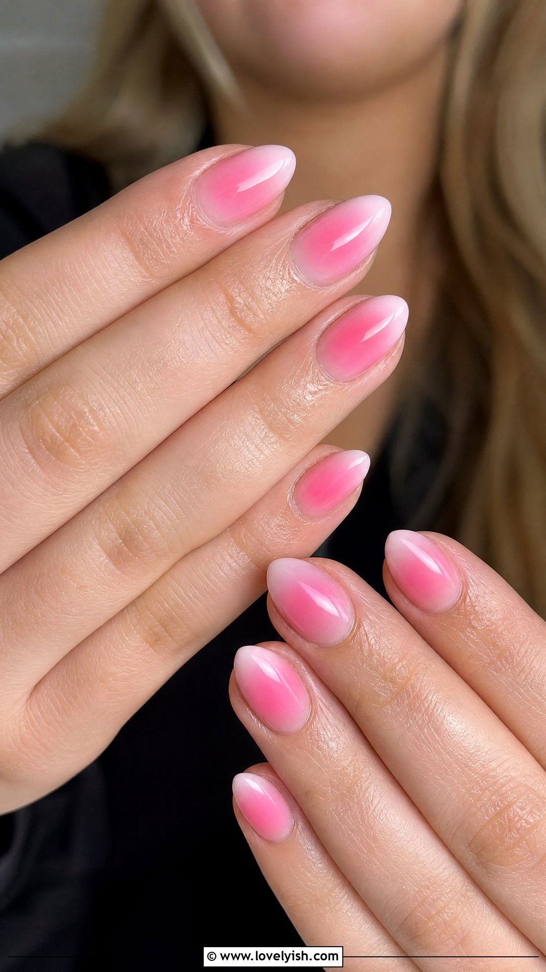 Pink Aura Glow Nails - 50 short pink nail designs - 50 short pink nail designs
