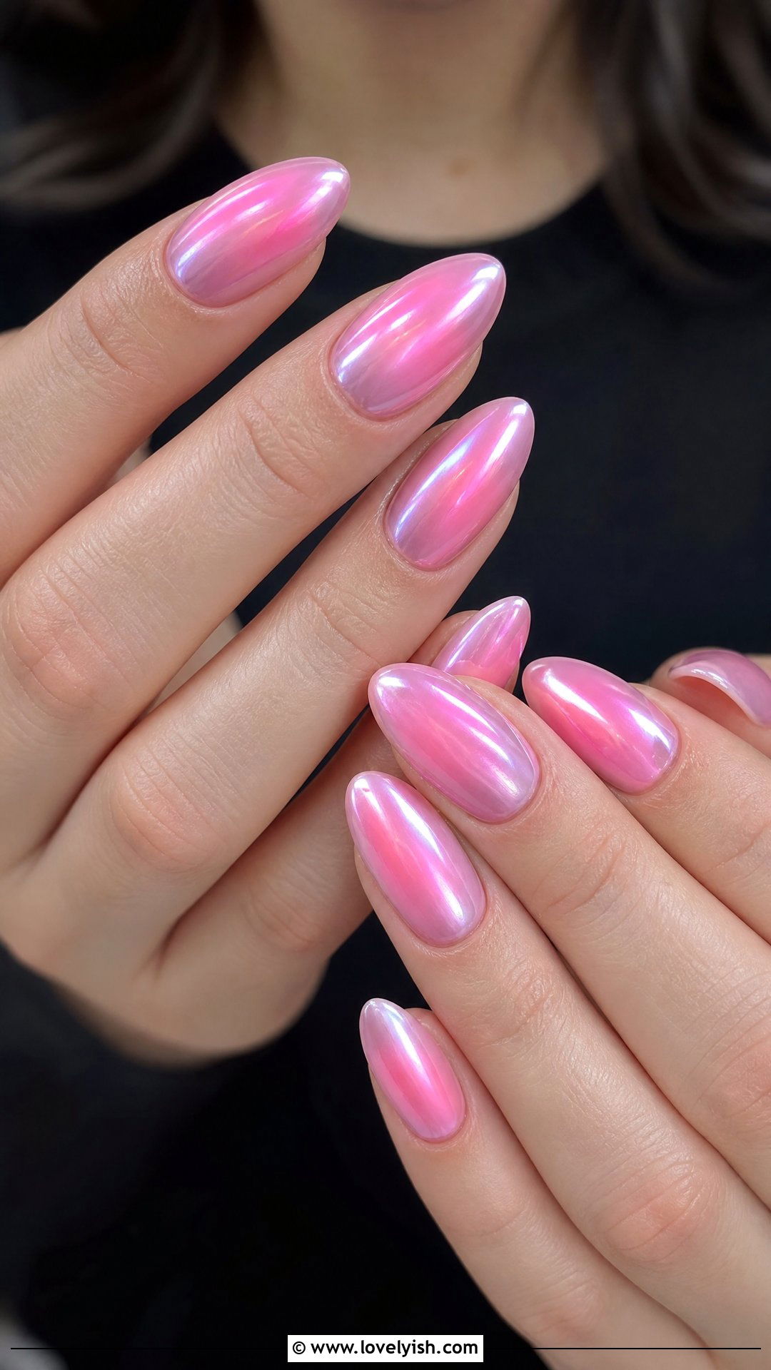 Pink Chrome Aura Nails - 50 classy pink nails - 50 classy pink nails