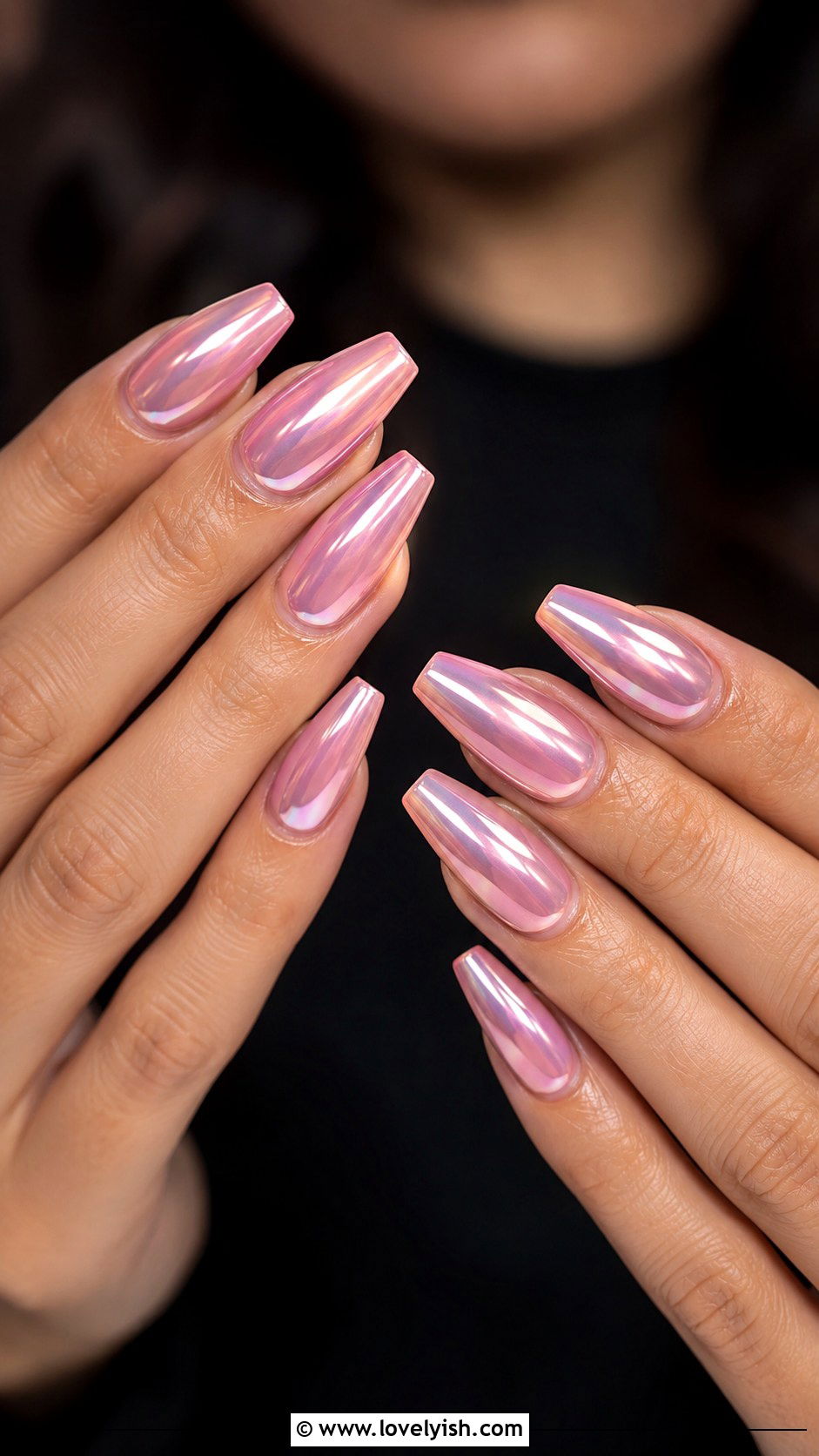 Pink Chrome Balletcore Nails - 50 balletcore nails - 50 balletcore nails