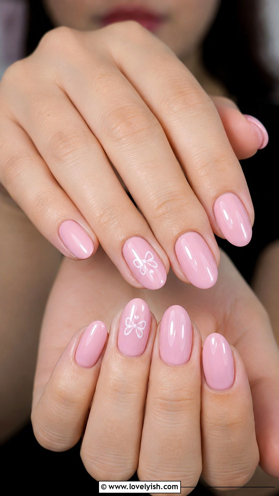 Pink Coquette Bow Nails - 50 back to school nails - 50 back to school nails