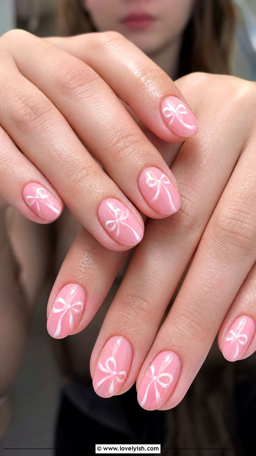 Pink Coquette Ribbon Nails - 50 classy pink nails - 50 classy pink nails