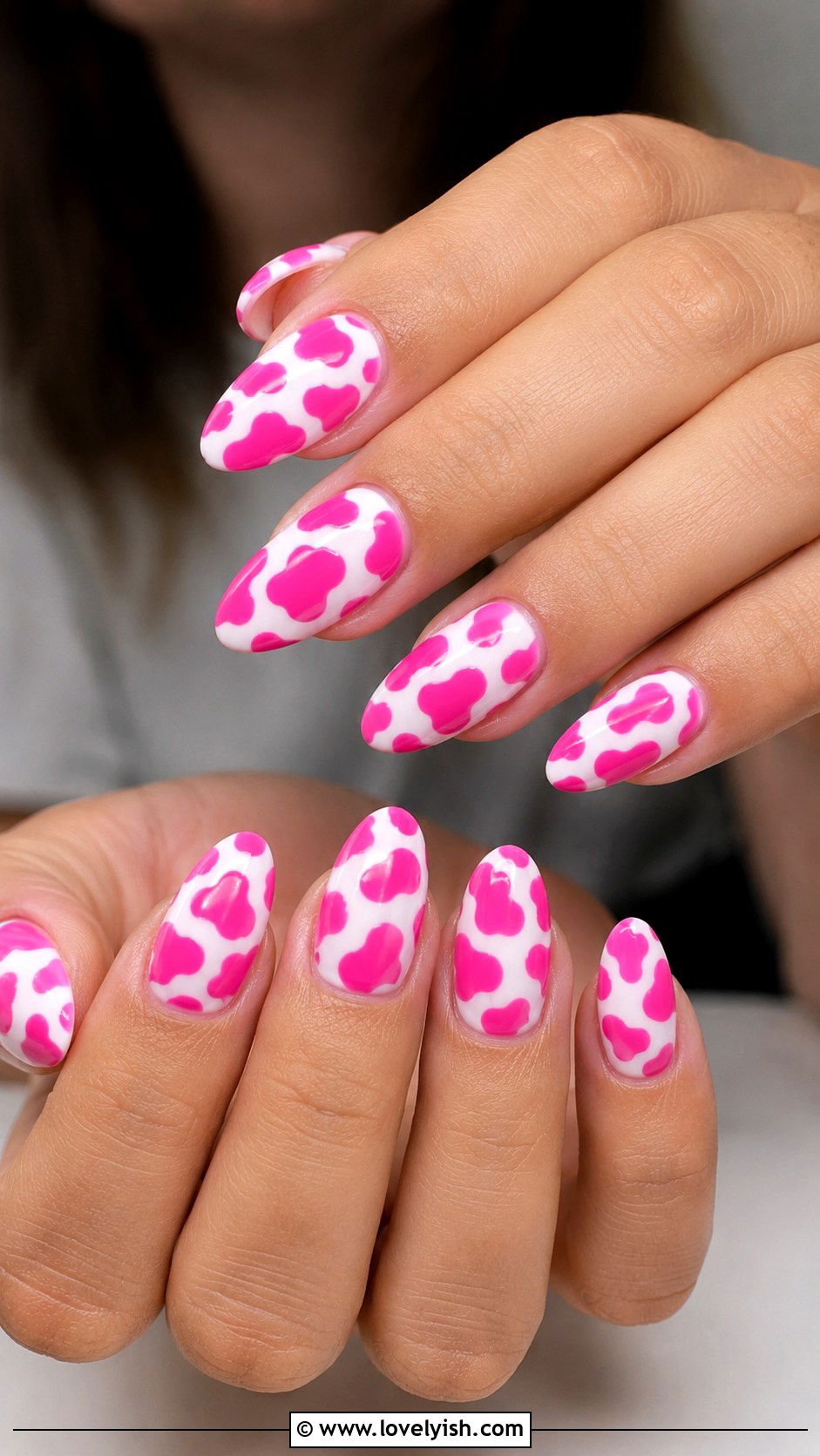 Pink Cow Print Nails - 25 pink nails design ideas - 25 pink nails design ideas