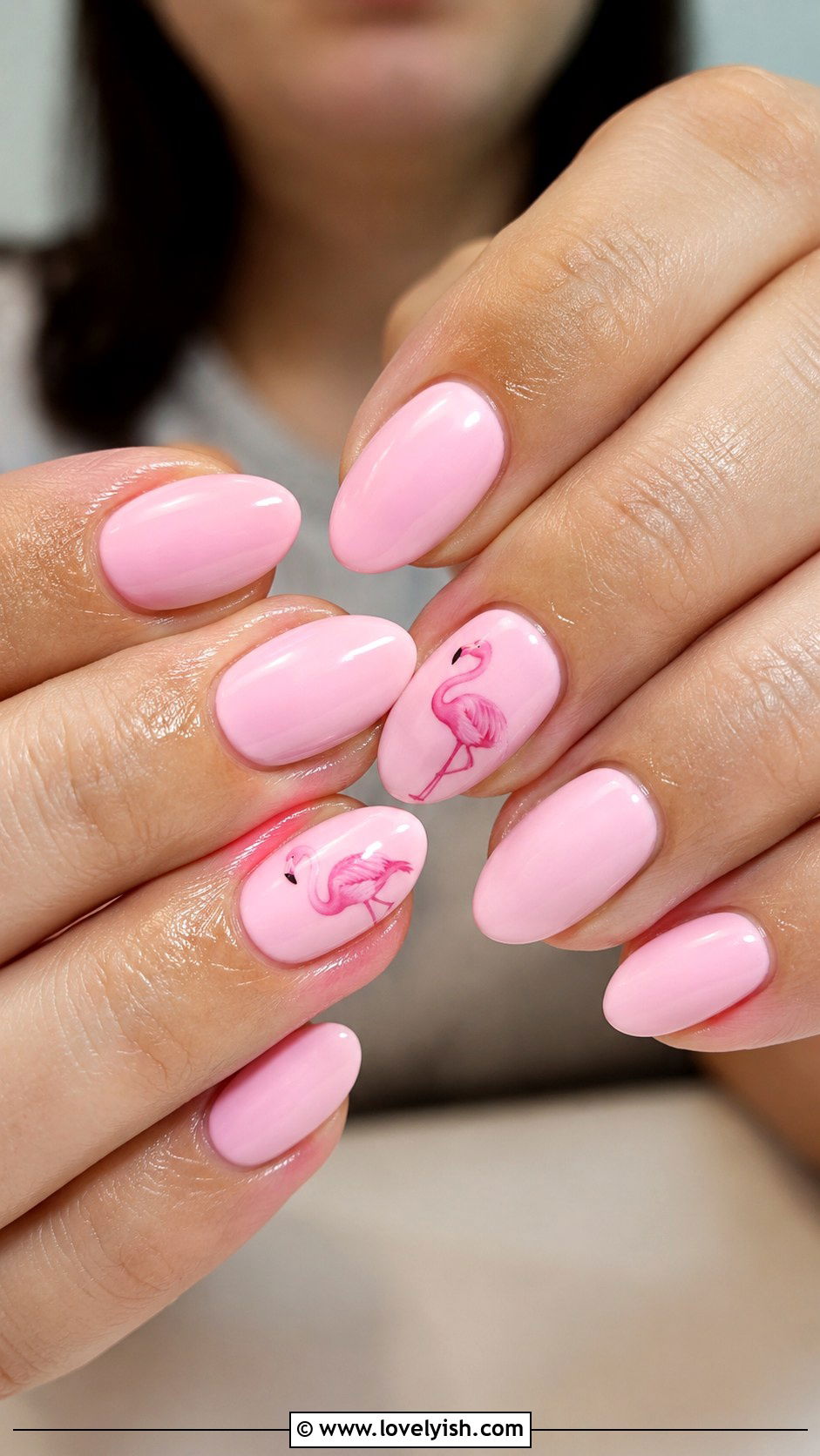 Pink Flamingo Nails - 50 beach nails - 50 beach nails