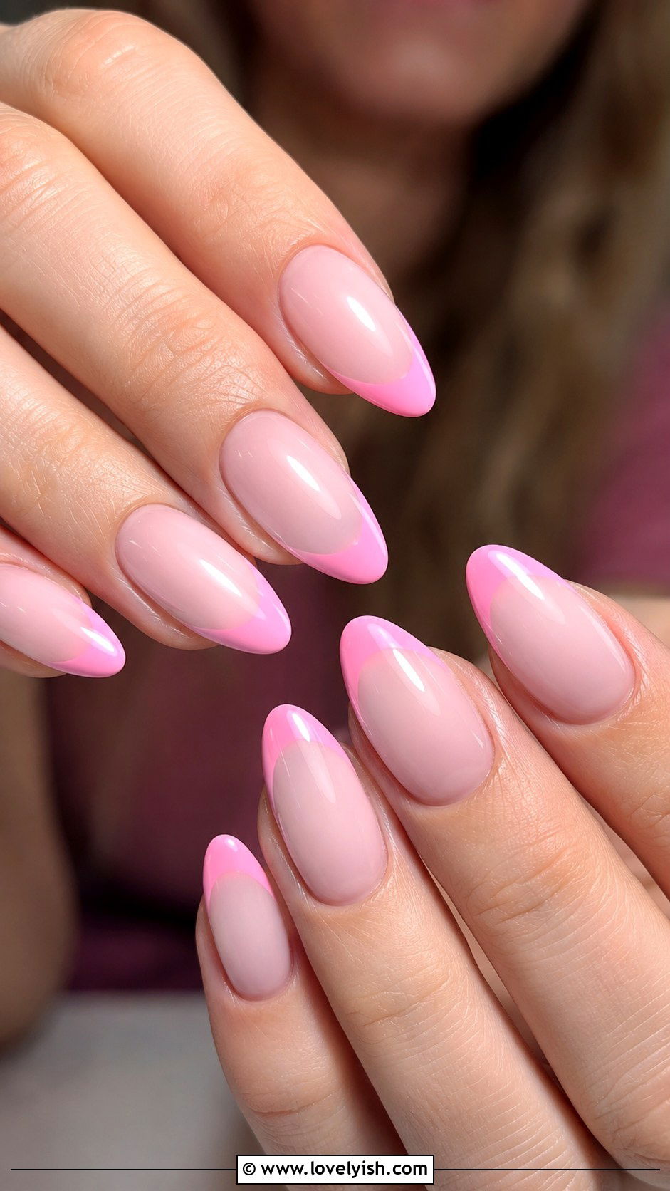 Pink French Tip Nails - 25 french nails design ideas - 25 french nails design ideas