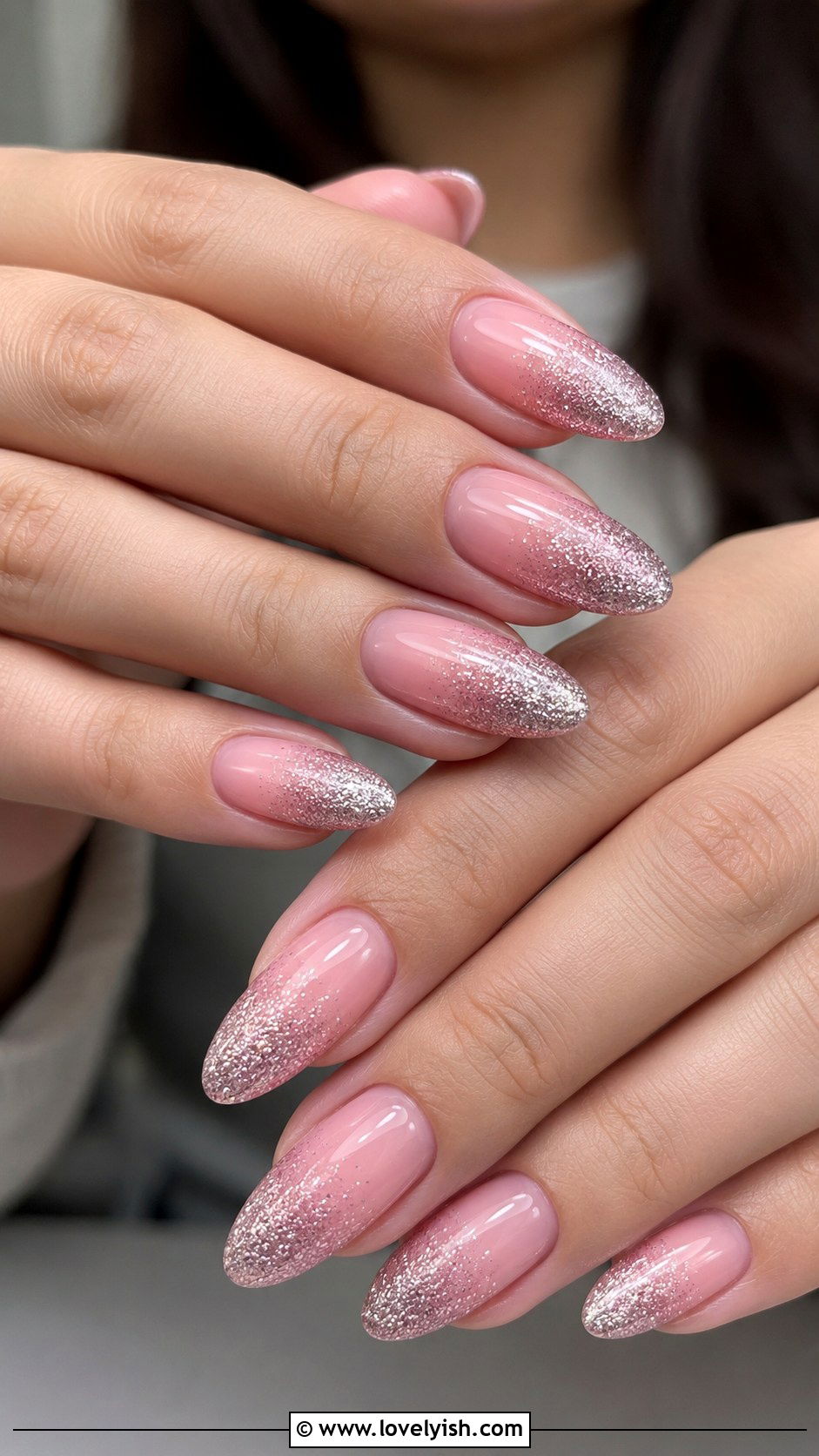 Pink Glitter Ombre Prom Nails - 50 prom nails - 50 prom nails