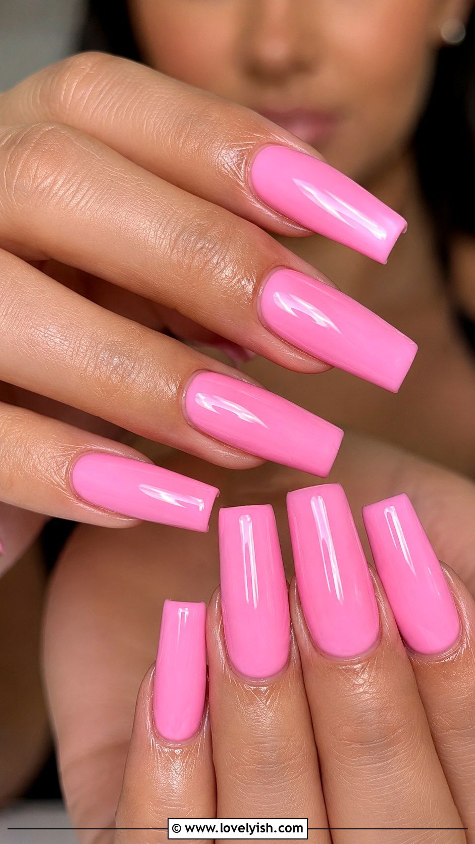 Pink Glitter Ombre Stiletto Nails - 50 long pink nails - 50 long pink nails