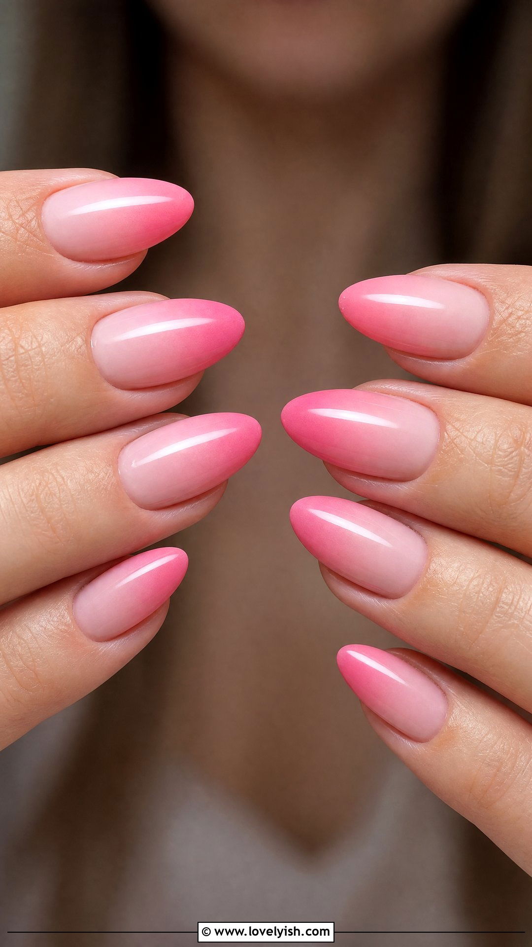 Pink Gradient Ombre Nails - 35 nail art for beginners - 35 nail art for beginners