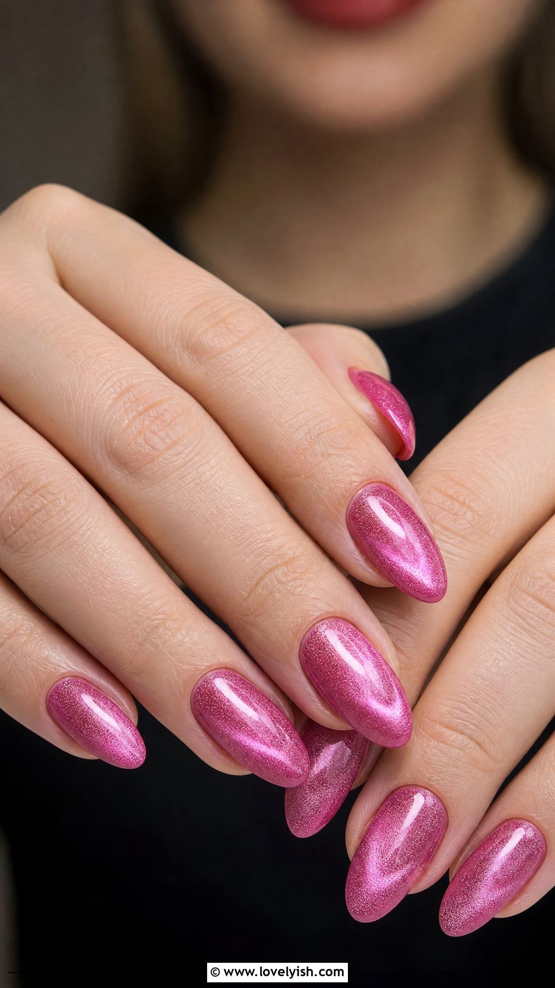 Pink Magnetic Velvet Nails - 50 classy pink nails - 50 classy pink nails