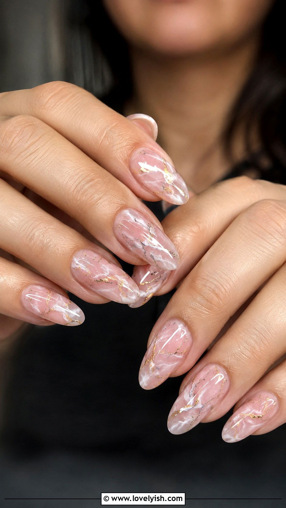Pink Marble Nails - 25 pink nails design ideas - 25 pink nails design ideas