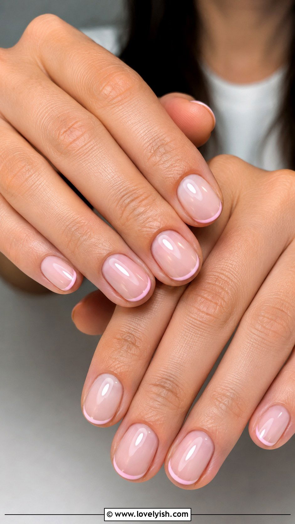 Pink Micro French Tips - 50 balletcore nails - 50 balletcore nails