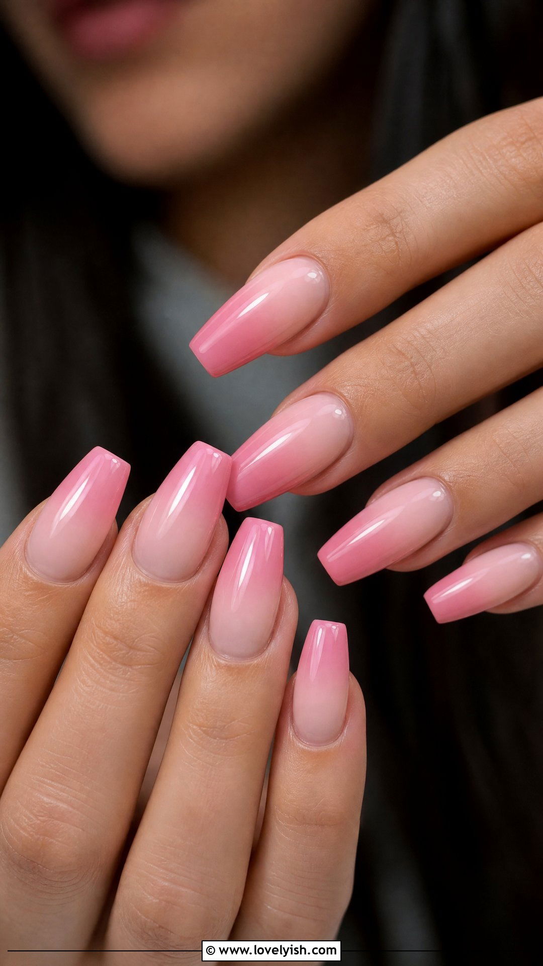Pink Ombre Dip Powder Nails - 50 dip powder nails - 50 dip powder nails