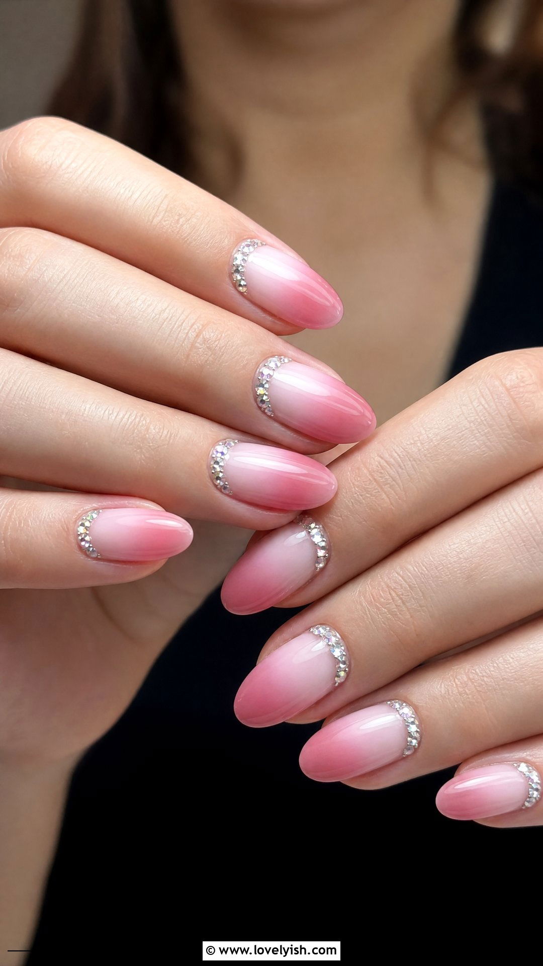 29 Dazzling Nail Designs with Rhinestones to Try