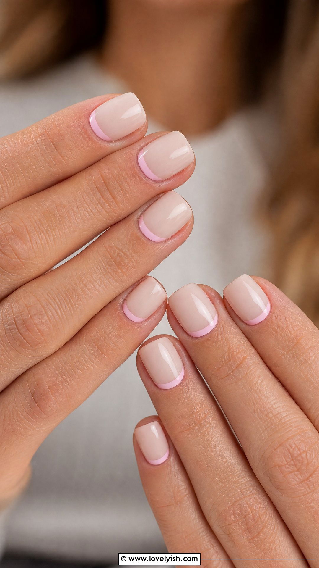 Pink Reverse French Nails - 50 classy pink nails - 50 classy pink nails