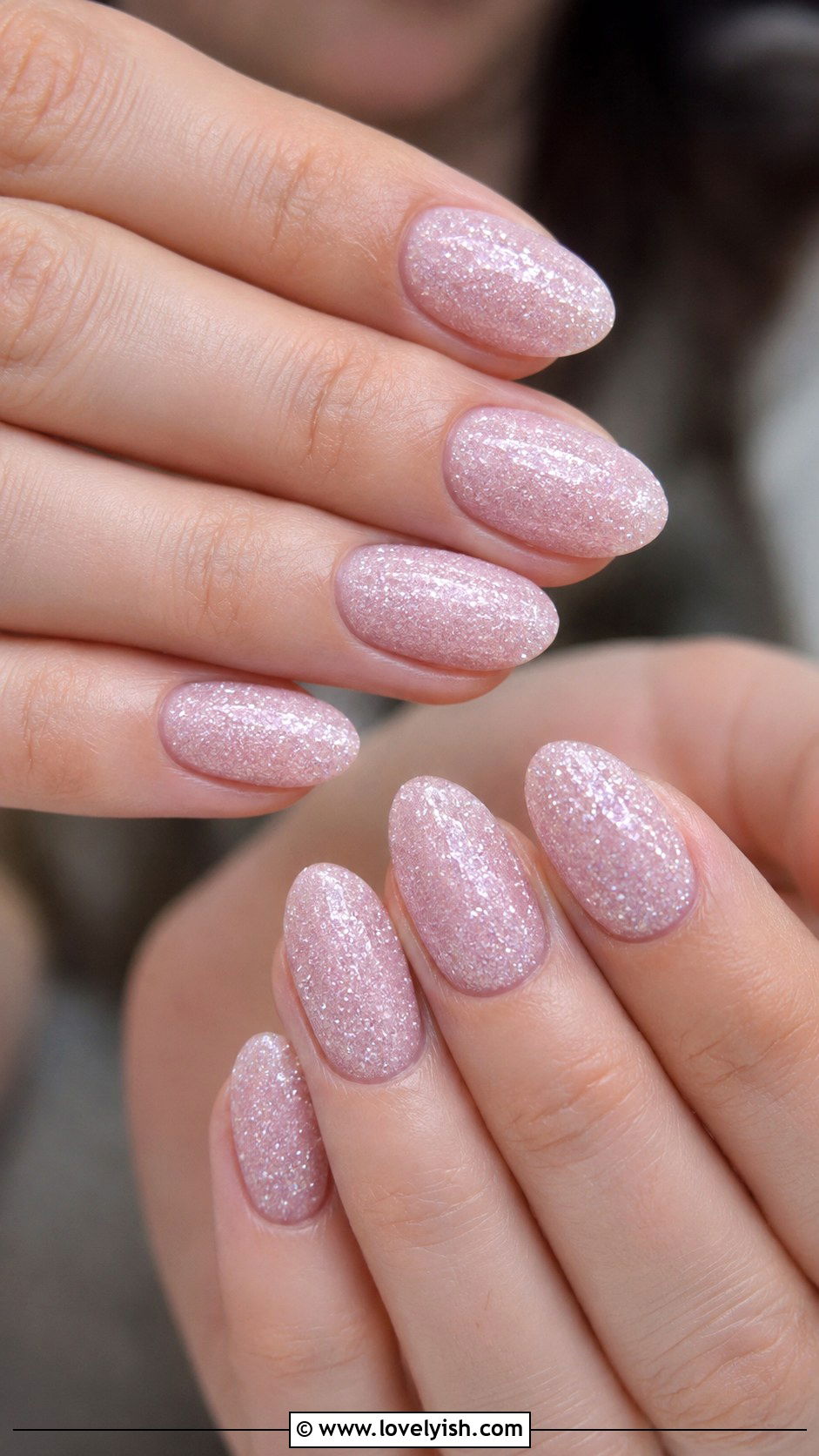Pink Shimmer Sugar Nails - 50 balletcore nails - 50 balletcore nails