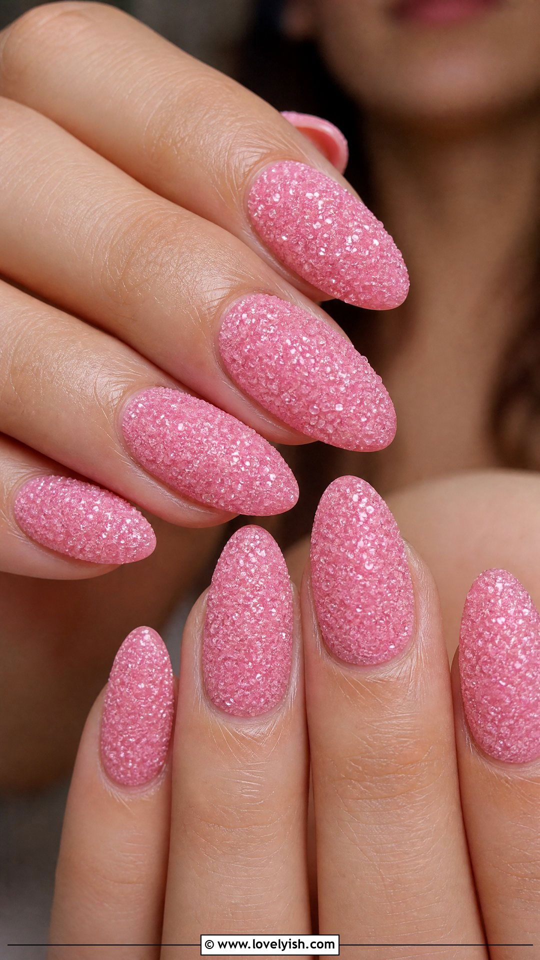 Pink Sugar Textured Nails - 50 classy pink nails - 50 classy pink nails