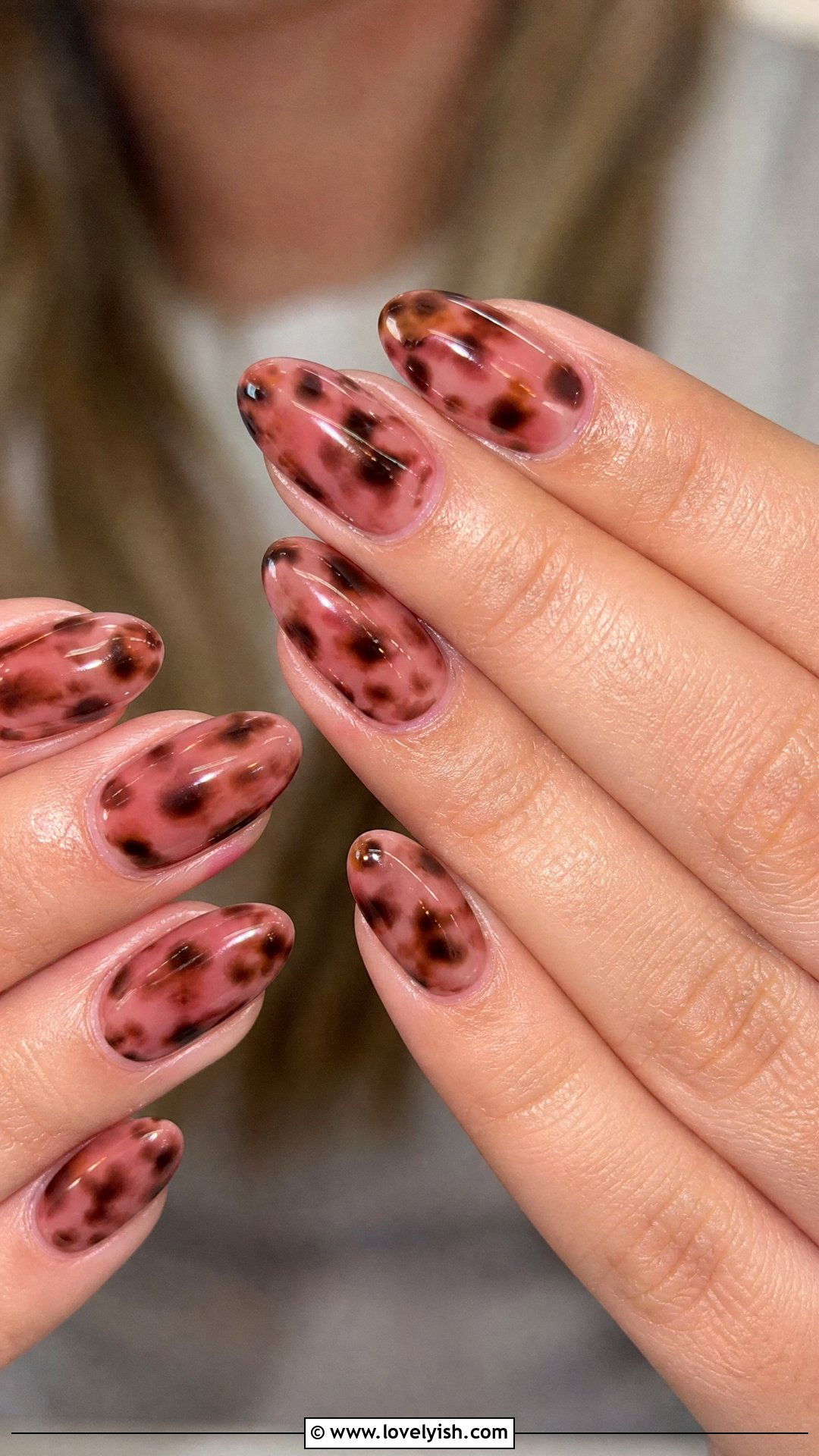 Pink Tortoise Shell Nails - 50 classy pink nails - 50 classy pink nails