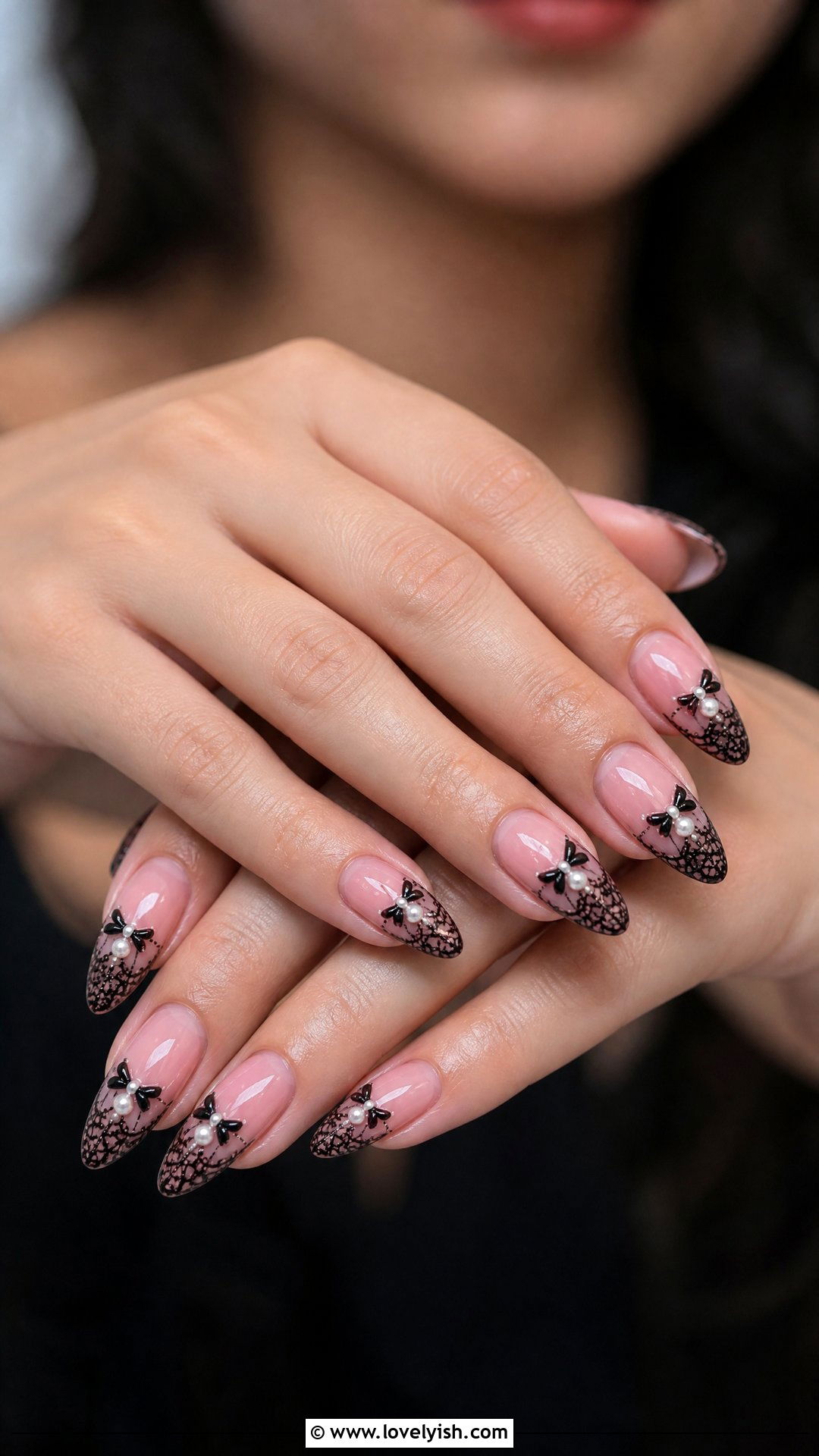 Pink and Black Wedding Nails - 50 pink and black nails - 50 pink and black nails