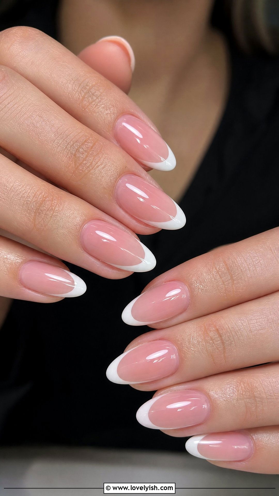 Pink and White French Tip Nails - 35 nail art for beginners - 35 nail art for beginners
