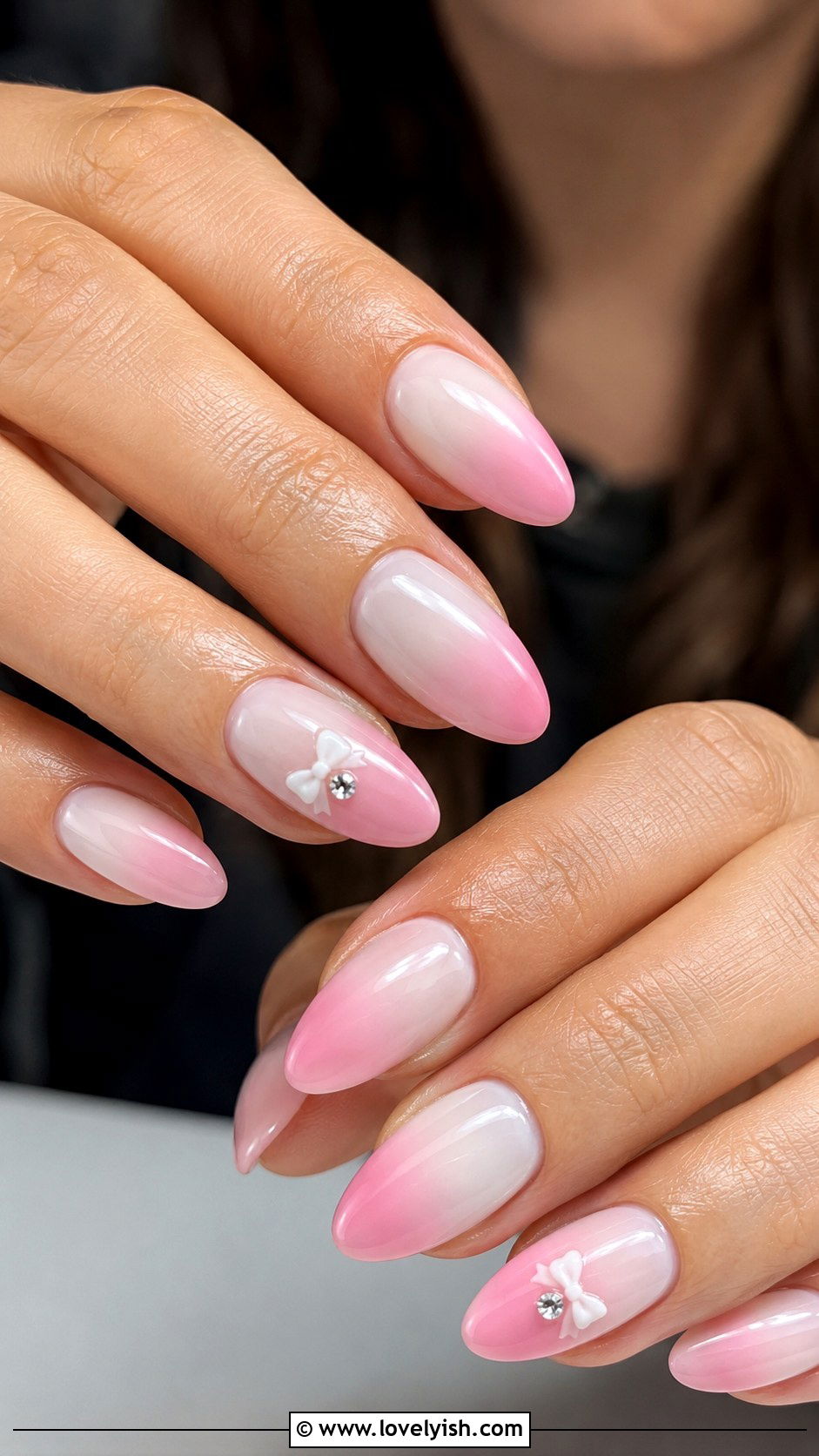 Pink and White Ombre Nails - 50 balletcore nails - 50 balletcore nails