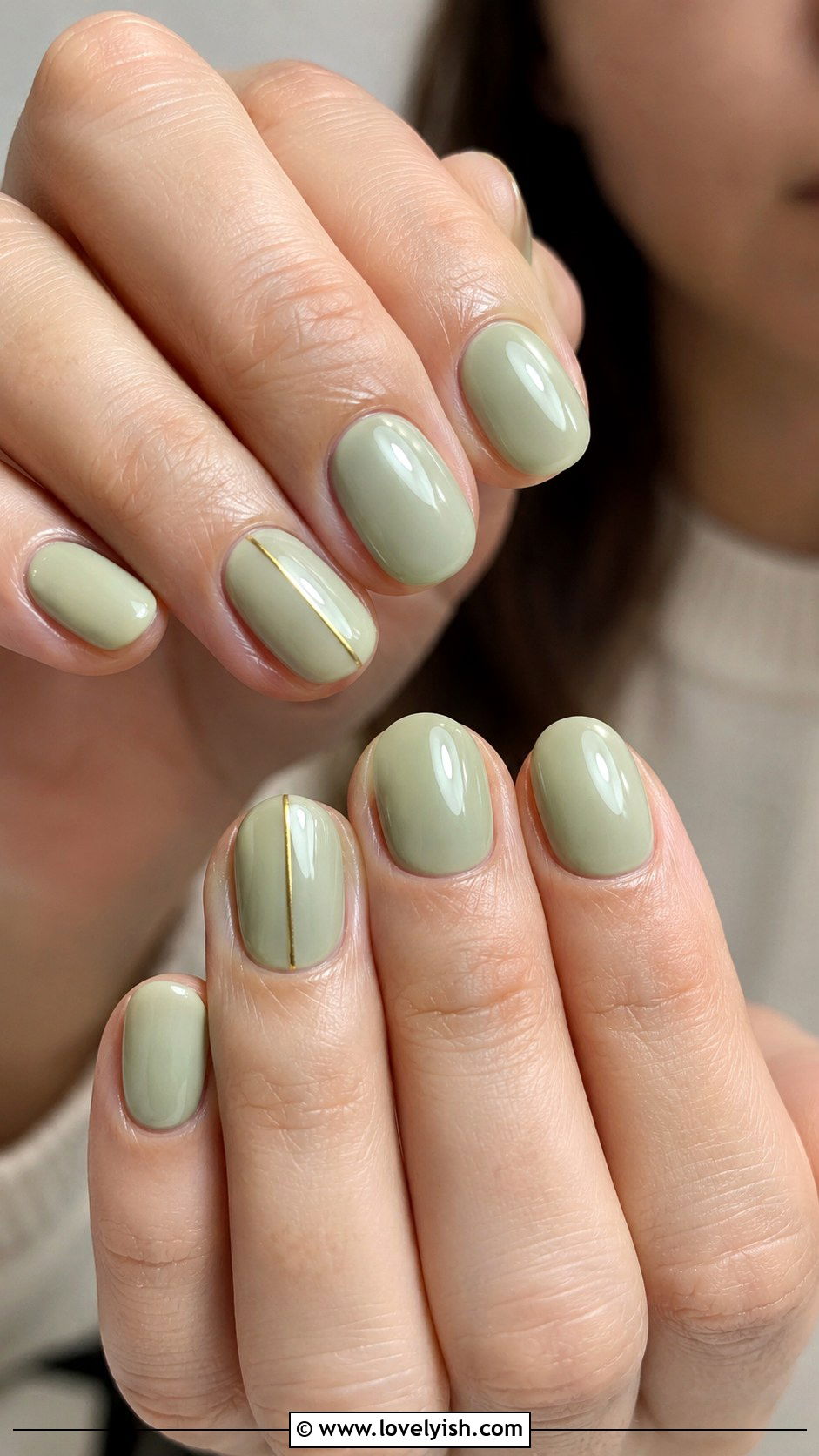 Pistachio Green Minimalist Nails - 39 summer nail ideas - 39 summer nail ideas