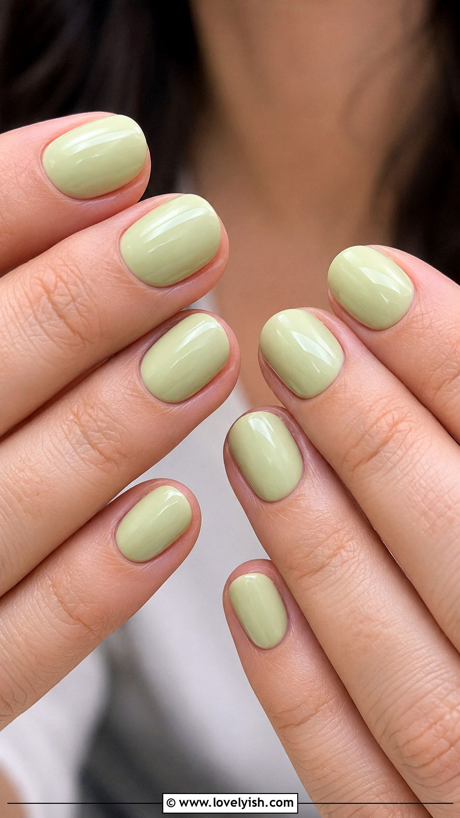 Pistachio Green Pastel Nails - 25 green nail design ideas - 25 green nail design ideas