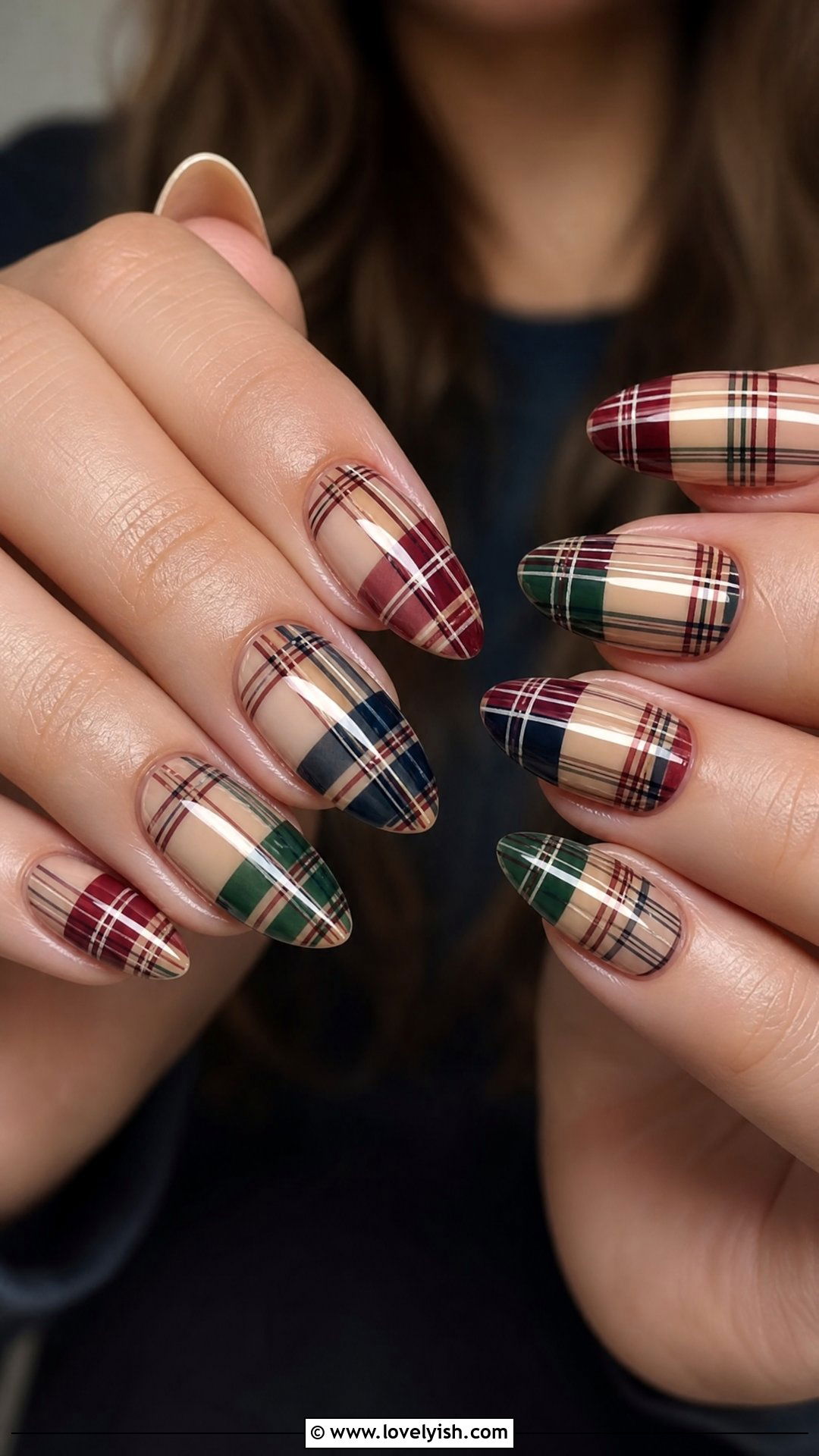 Plaid Preppy Nails - 36 nails design 2026 - 36 nails design 2026