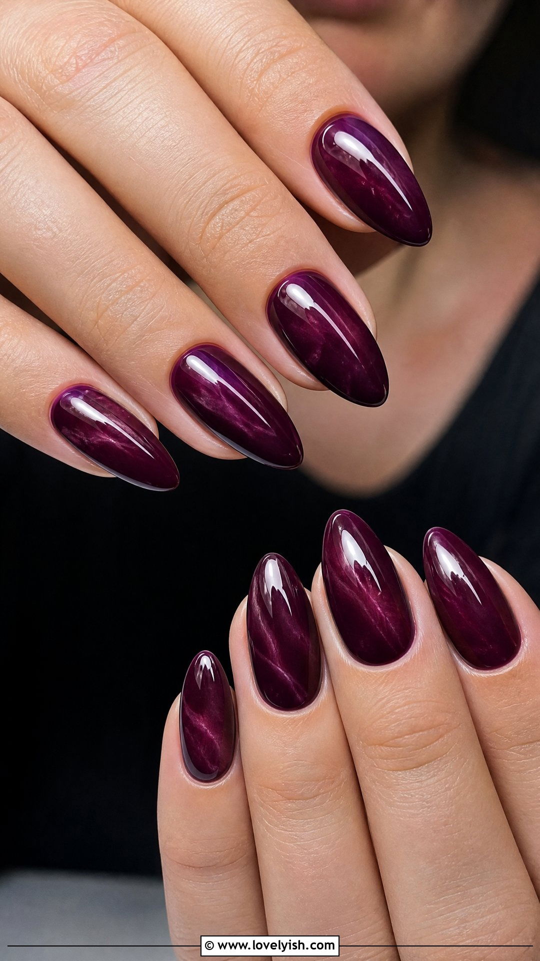 Plum Purple Dip Powder Nails - 50 dip powder nails - 50 dip powder nails