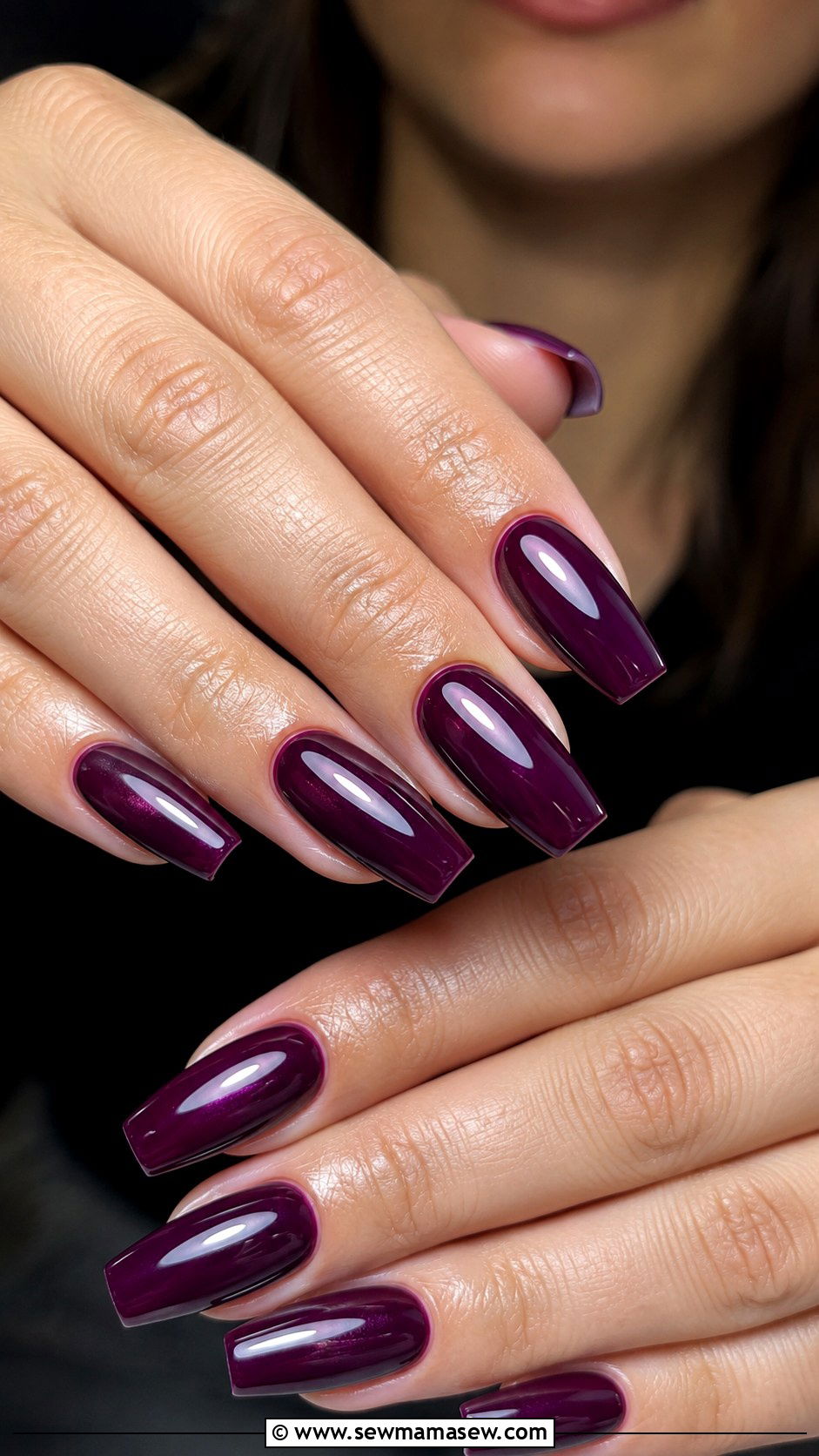 Plum Purple Gel Nails - 50 gel polish - 50 gel polish