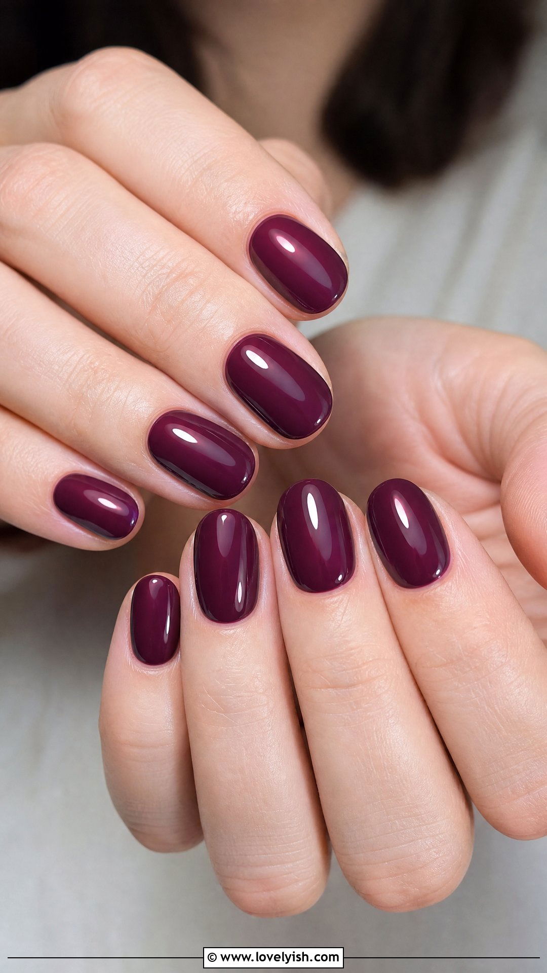 Plum Purple Short Acrylic Nails - 50 short acrylic nails - 50 short acrylic nails