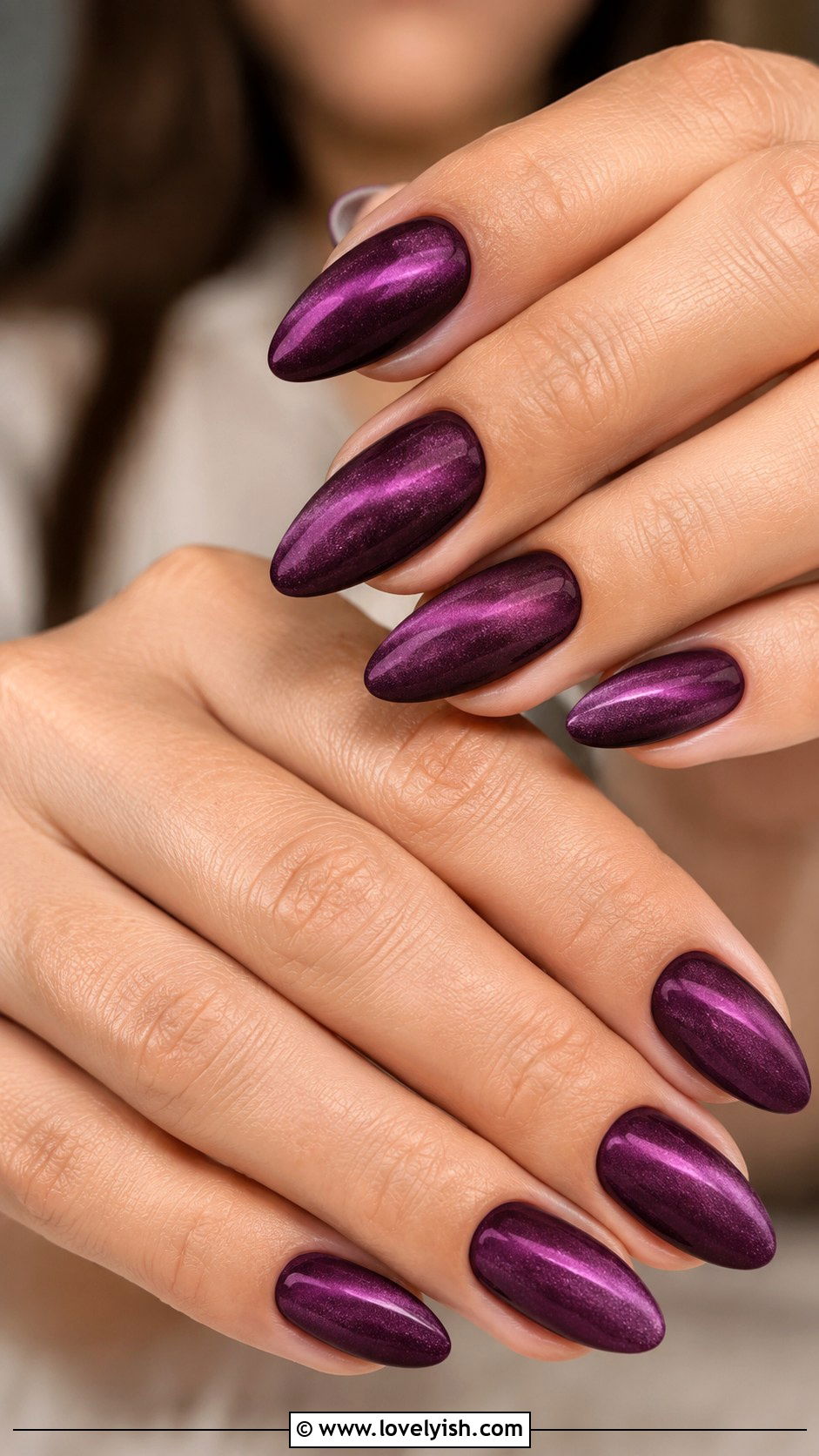 Plum Velvet Nails - 50 luxury nails - 50 luxury nails