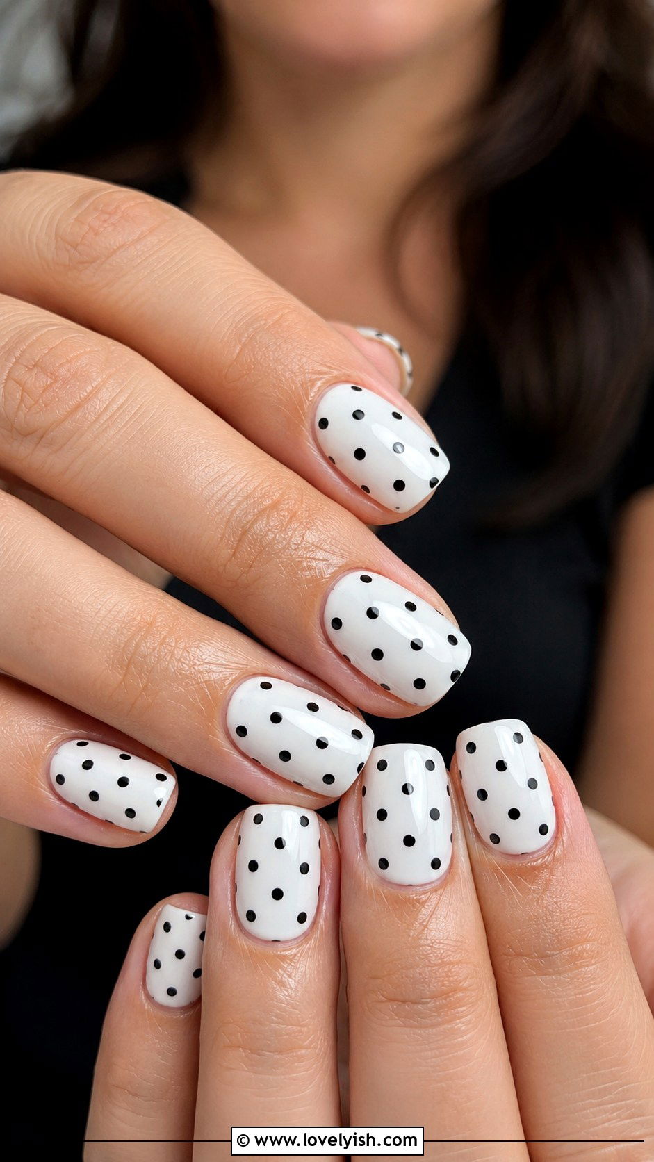 Polka Dot Acrylic Nails - 42 acrylic nail designs - 42 acrylic nail designs