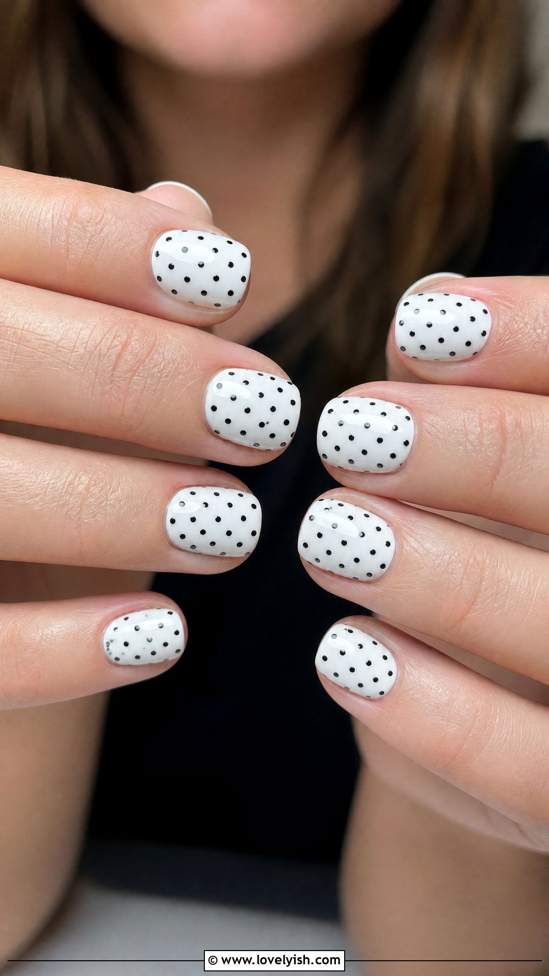 Polka Dot Polygel Nails - 50 polygel nails - 50 polygel nails
