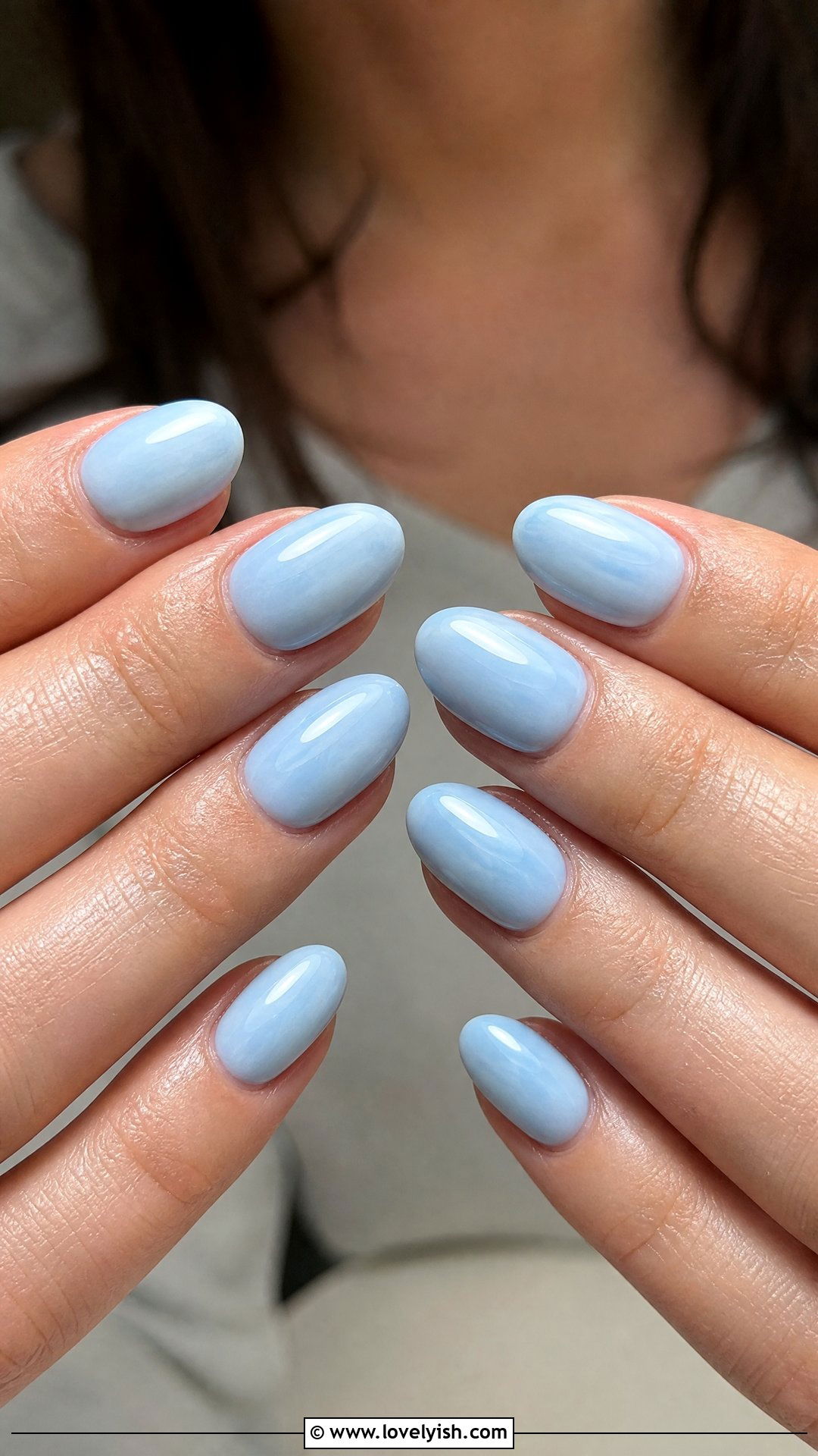 Powder Blue Nails - 49 nail colors - 49 nail colors
