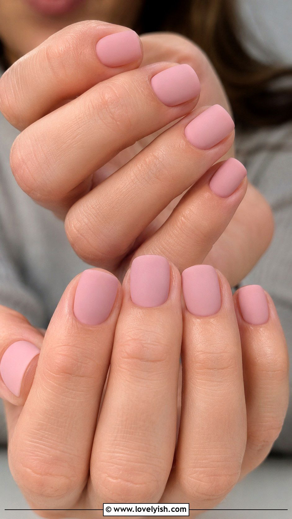 Powder Pink Matte Nails - 50 balletcore nails - 50 balletcore nails