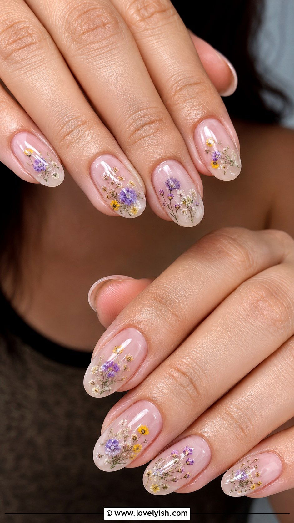 Pressed Flower Nail Art - 25 cool nail art ideas - 25 cool nail art ideas