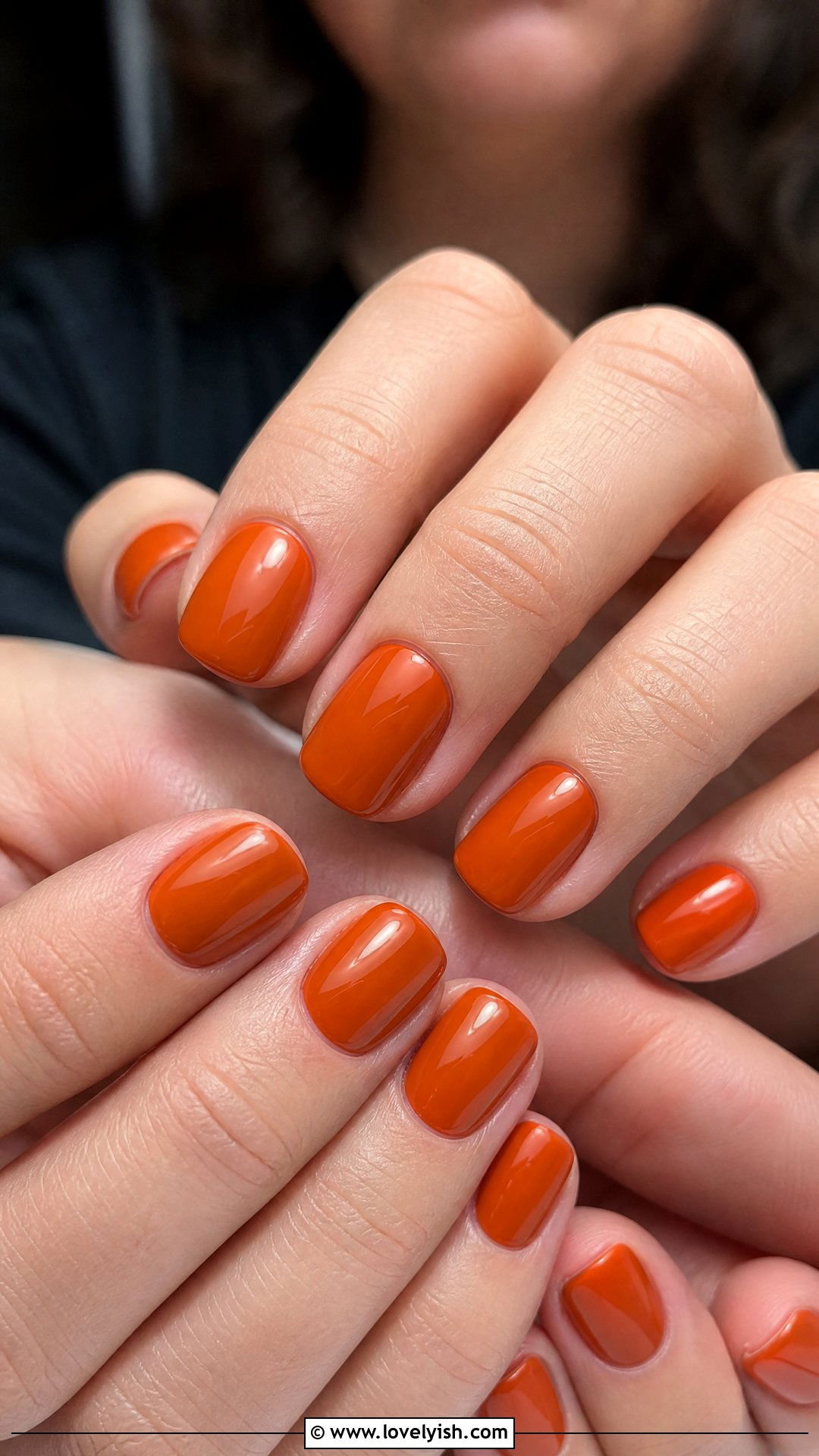 Pumpkin Orange Short Acrylic Nails - 50 short acrylic nails - 50 short acrylic nails