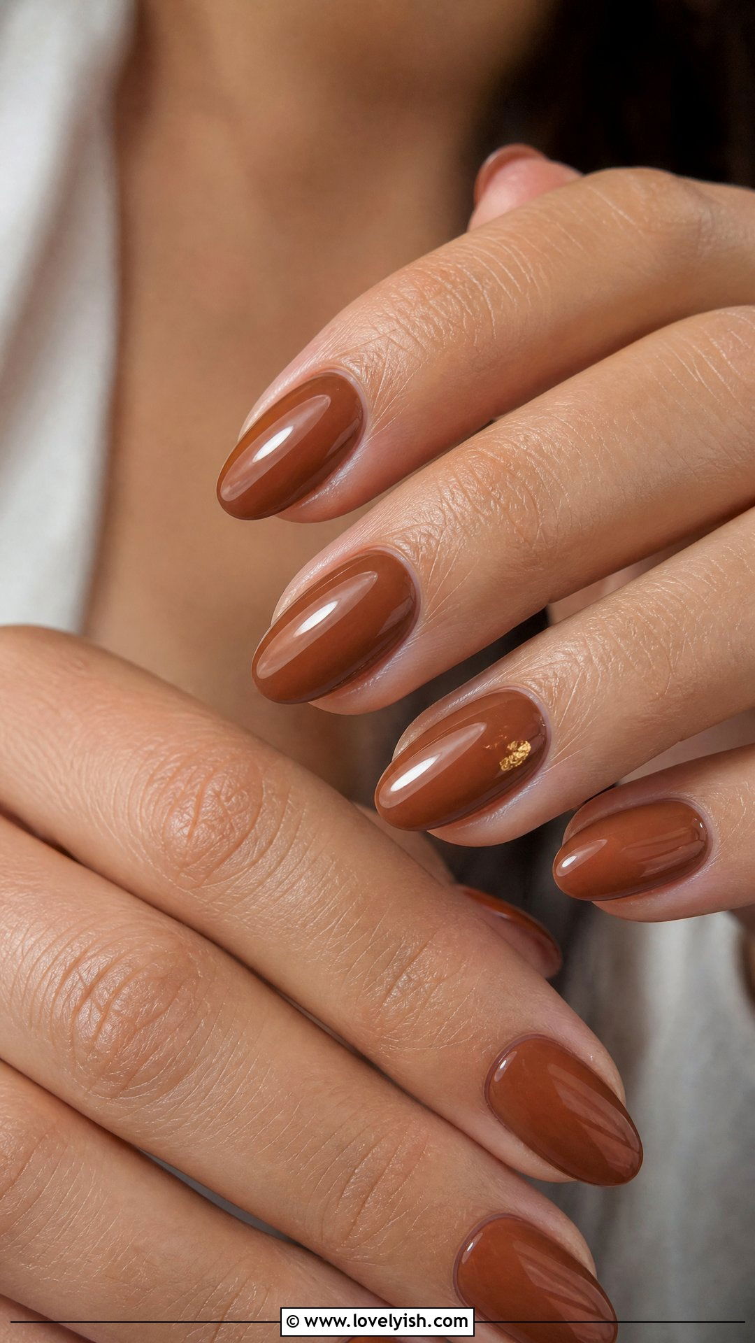 Pumpkin Spice Brown Nails - 44 nails designs - 44 nails designs