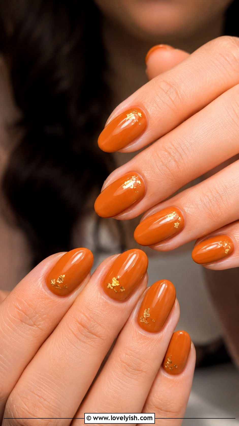 Pumpkin Spice Manicure - 50 manicure - 50 manicure