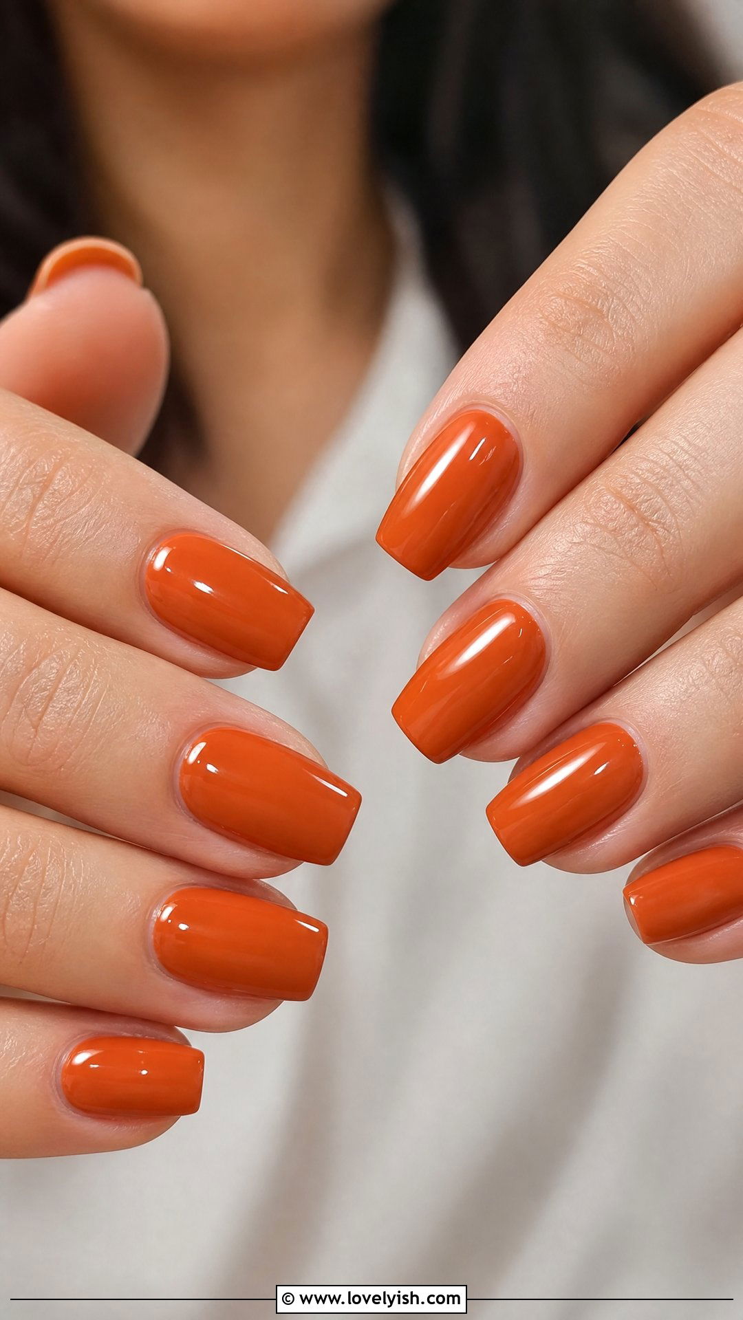 Pumpkin Spice Short Coffin Nails - 50 short coffin nails - 50 short coffin nails