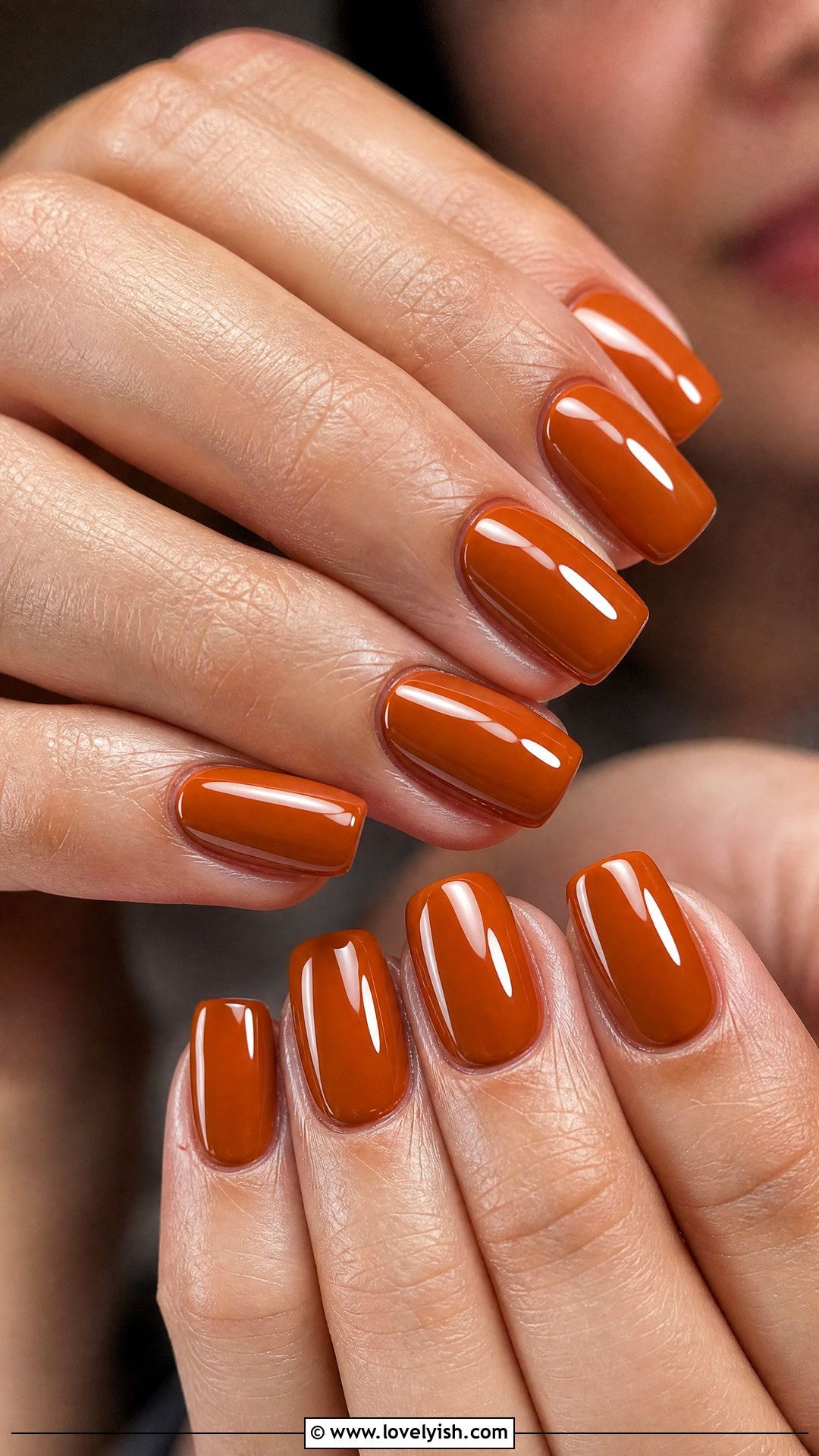 Pumpkin Spice Squoval Nails - 50 squoval nails - 50 squoval nails