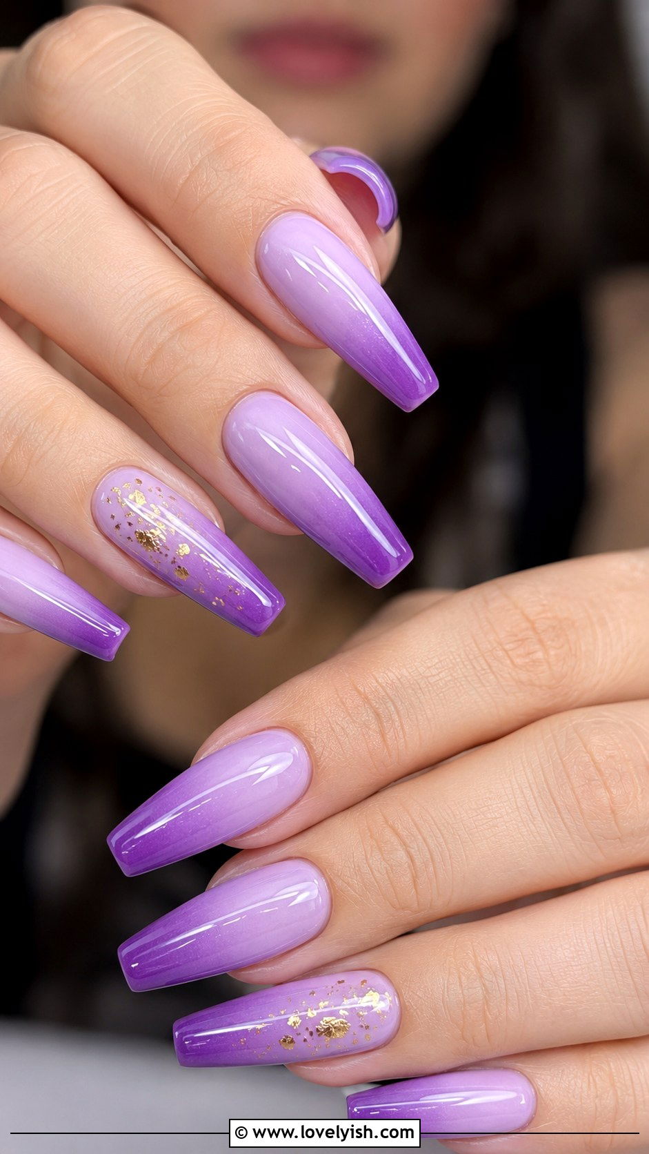 Purple Ombre Easter Nails - 38 easter nail art ideas - 38 easter nail art ideas