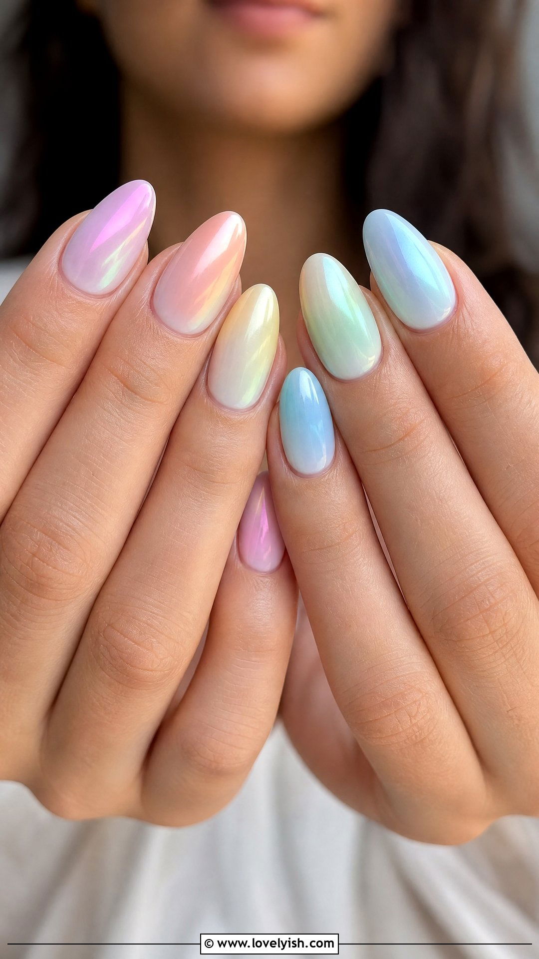 Rainbow Aura Nails - 25 aura nail designs - 25 aura nail designs