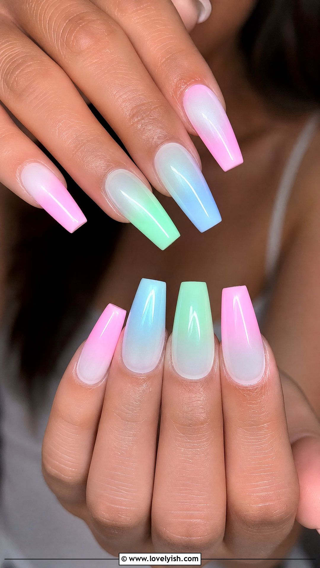 Rave Glow In The Dark Nails - 50 concert nails - 50 concert nails